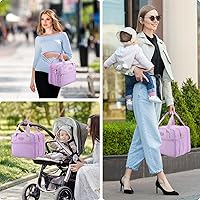 Vista 9 de Bolsa enfriadora de leche materna PIIOSER con paquete de hielo, compatible con sacaleches portátiles y accesorios - Estuche portátil para bombas