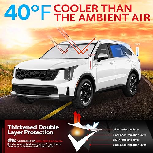 Miniatura 183 de KAYZT Parasol para parabrisas para Toyota Tacoma 2016-2025, plegable, accesorios de ajuste personalizado para ventana delantera