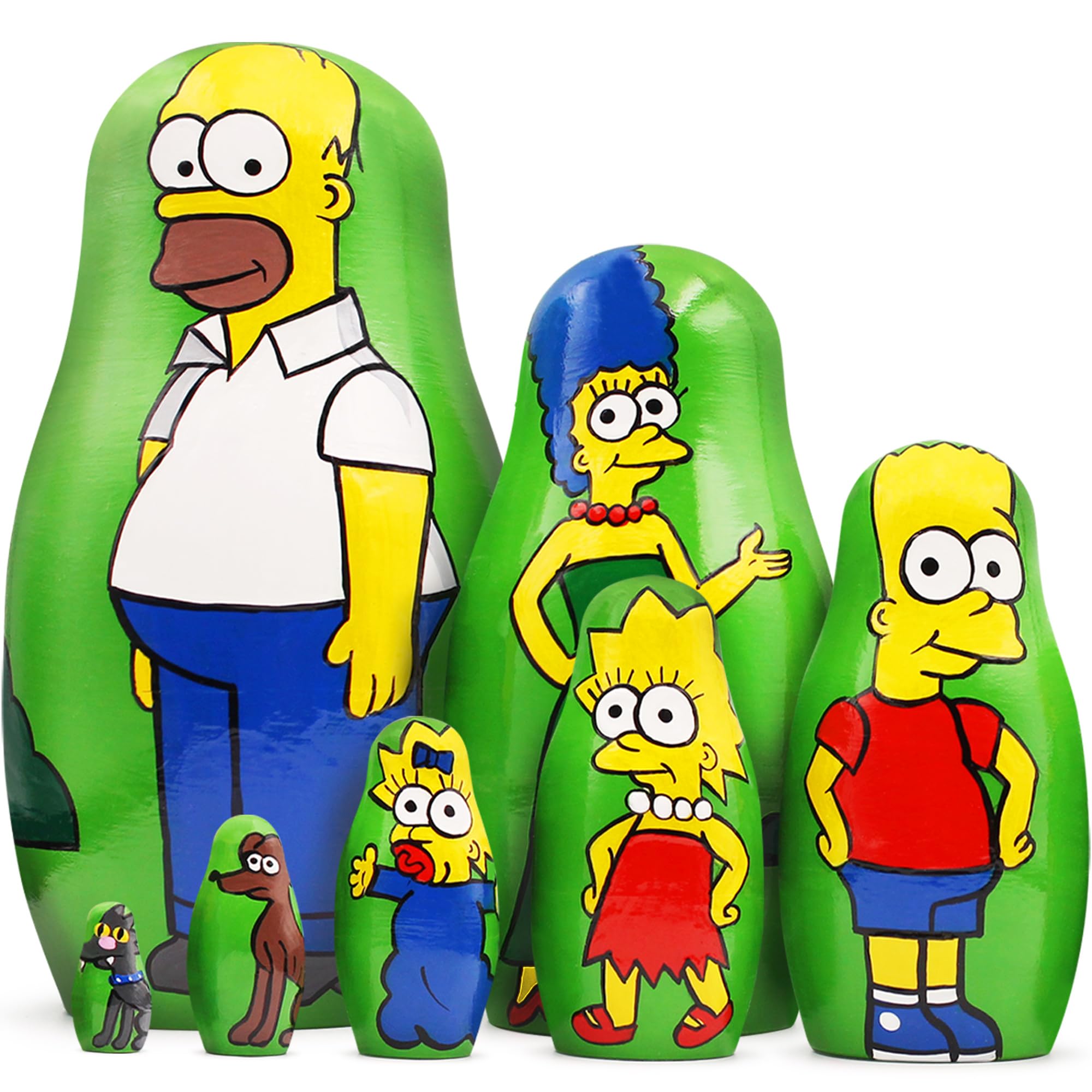 Amazon.com: Matryoshka Dolls Characters of The Famous Animated Sitcom The  Simpsons Set 7 pcs - Russian Nesting Doll : Toys & Games