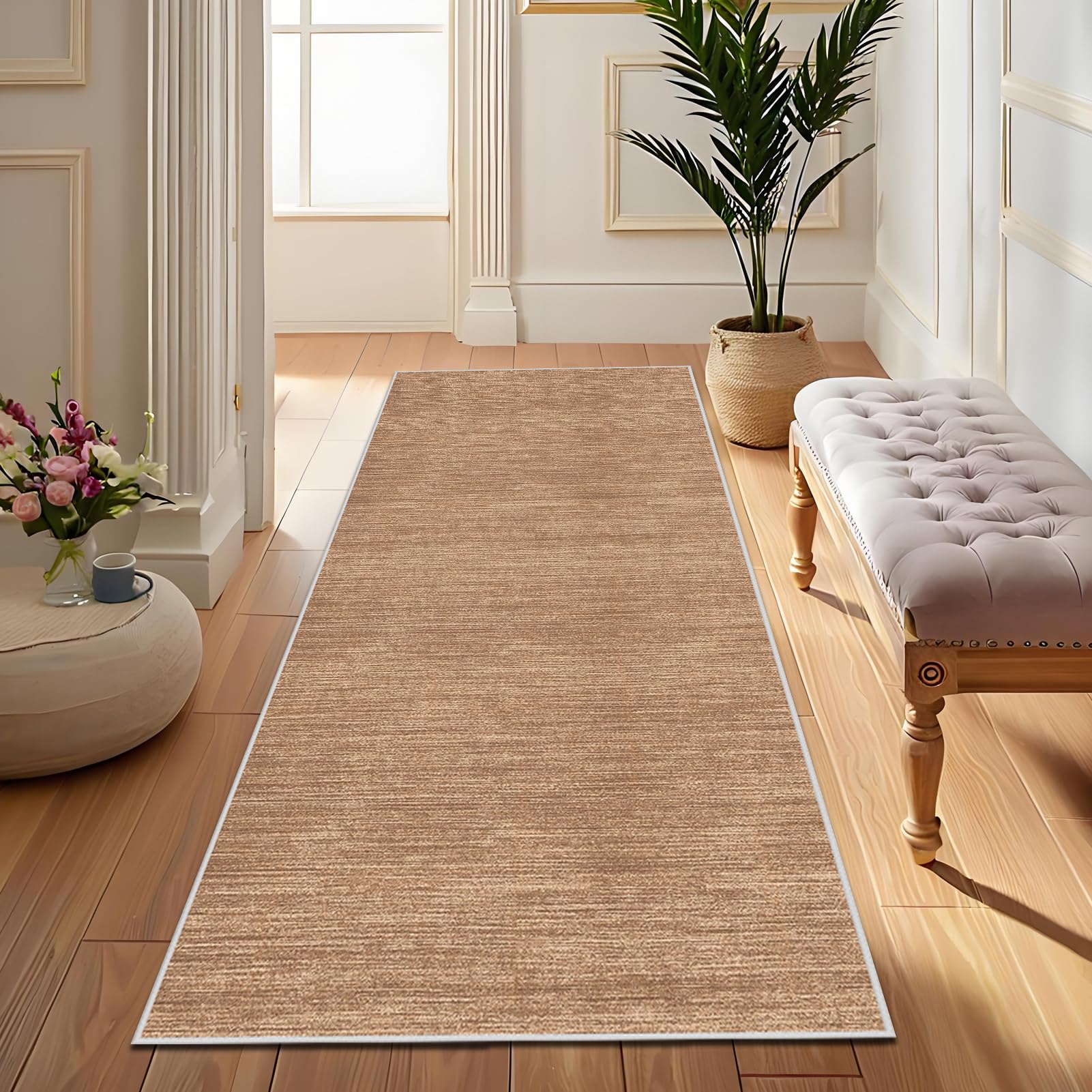 Tapis Cuisine Devant Evier Antidérapant et Lavable Tapis de Passage Tapis de Porte Long Tapis de Couloir pour Entrée, Buanderie, Salle de Bains 40 x 200 cm
