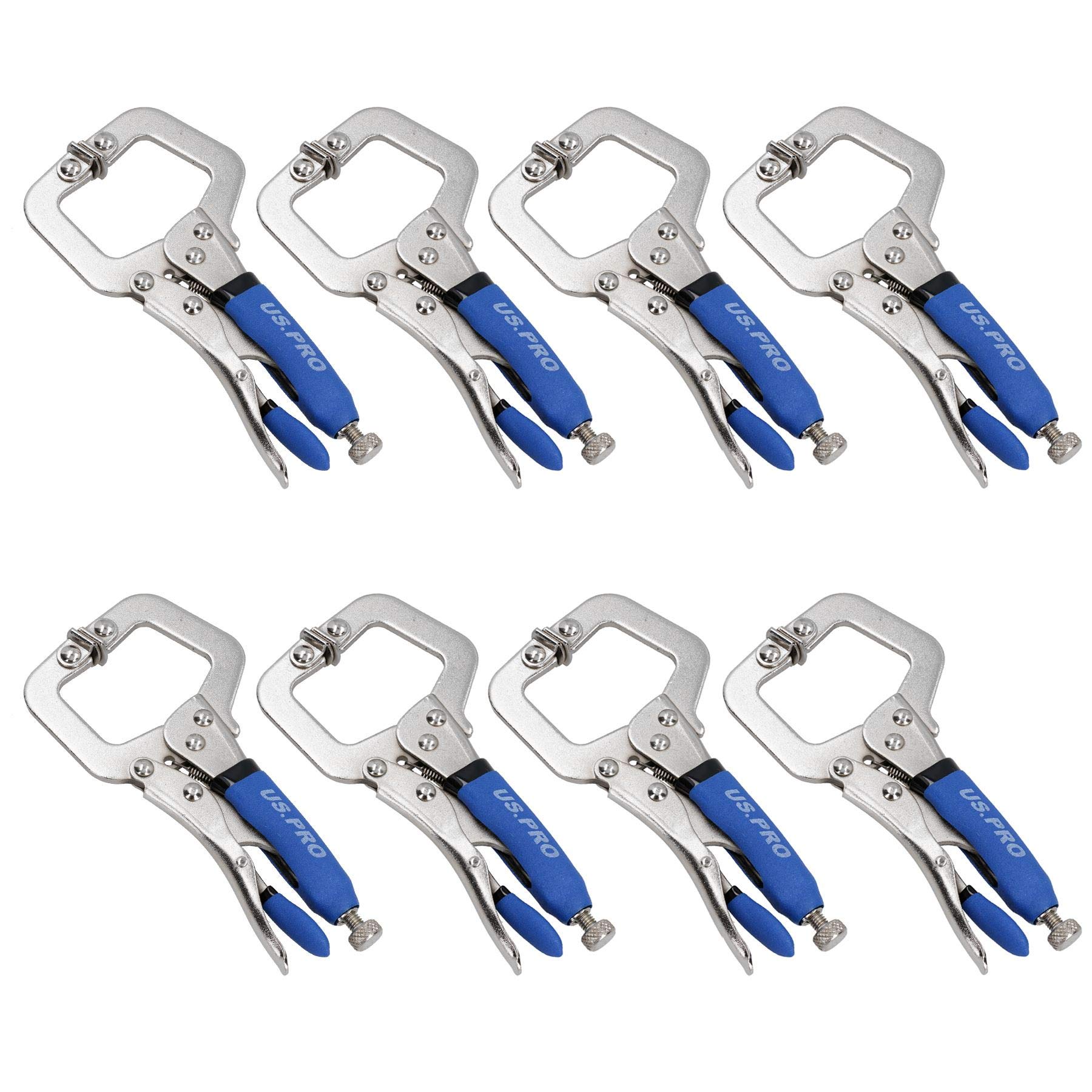 Collier de serrage réglable 15,2 cm avec poignée lot de 8 pièces pour l'atelier