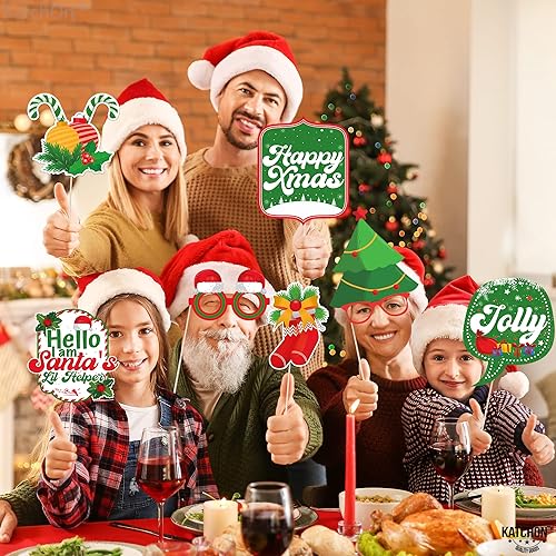 Miniatura 5 de KatchOn, Kit de accesorios para cabina de fotos de Navidad, grande, paquete de 35  Accesorios de cabina de fotos de vacaciones para decoraciones de