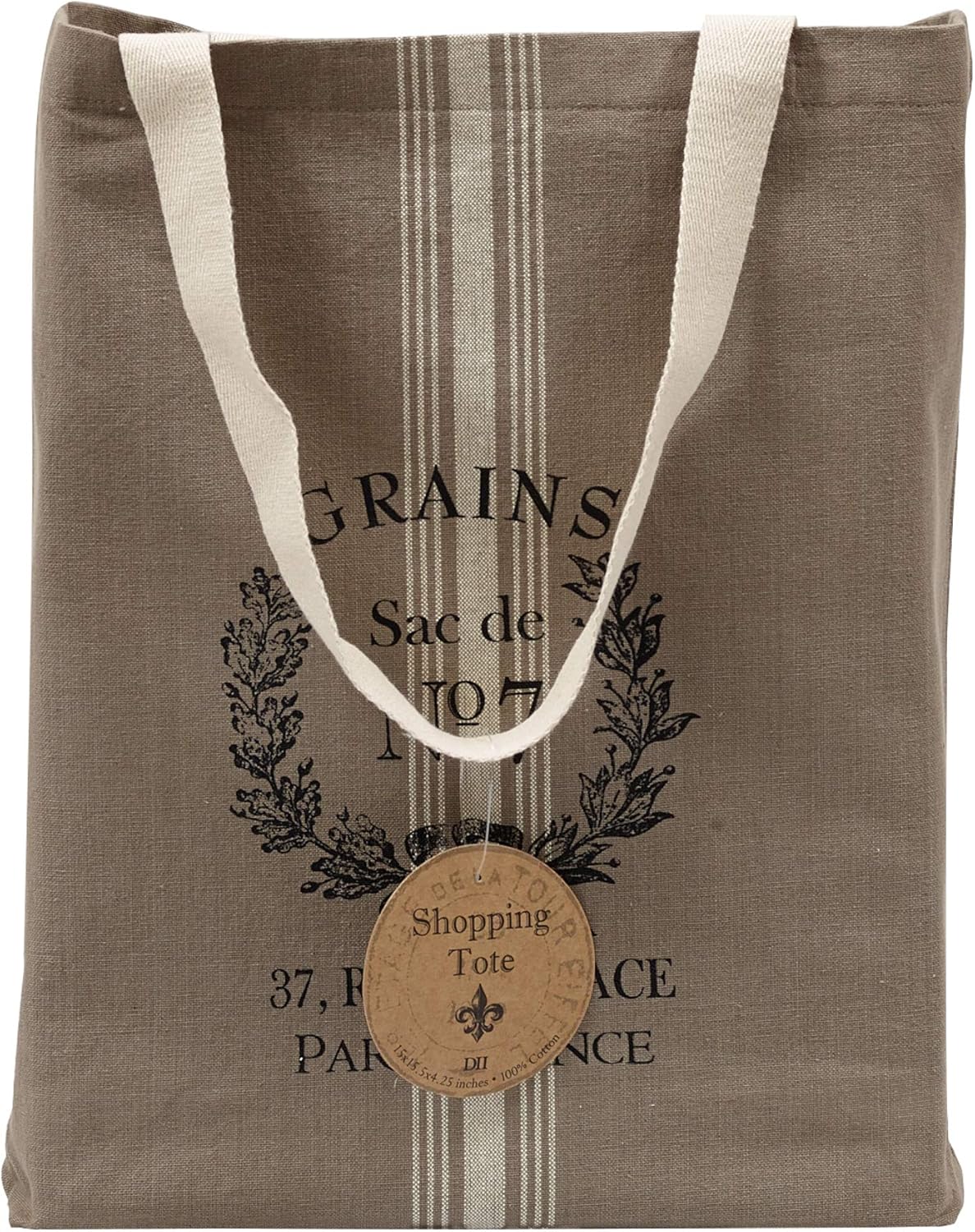 DII Printed Shopping Canvas Bags, - Image 4