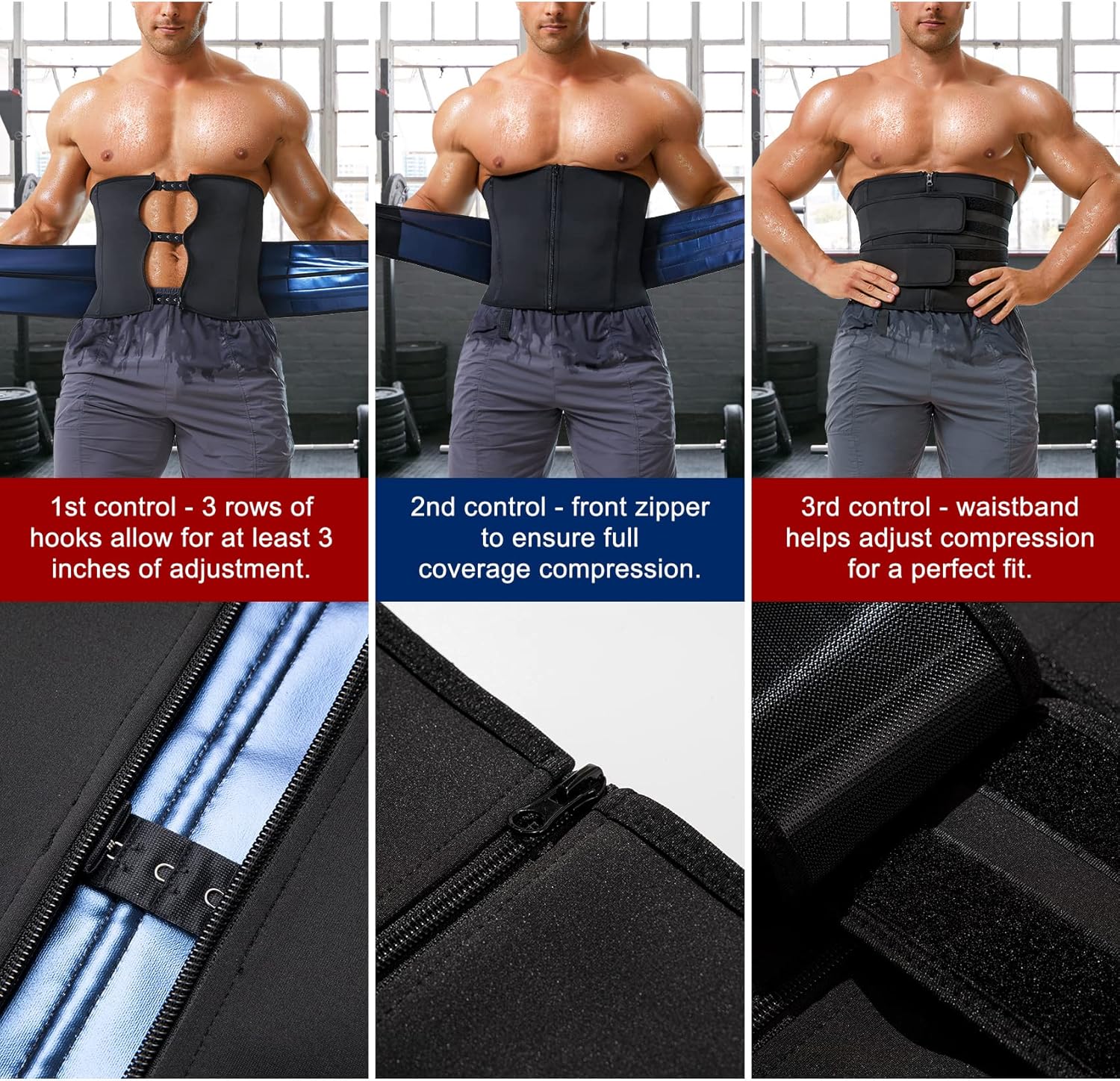 Baxobaso Cinturón Reductor De Cintura Para Ujeres Y Hobres Para Entrenaiento De Grasa Del