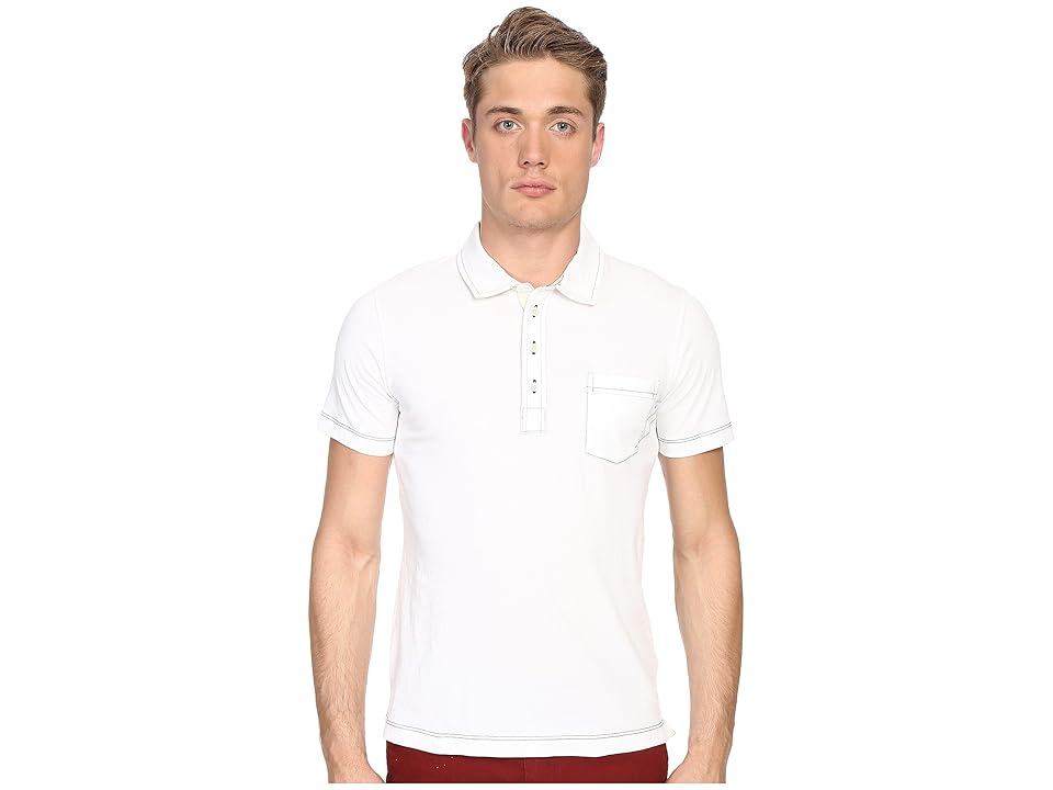 

Billy Reid Pensacola Polo (White) Men's Clothing