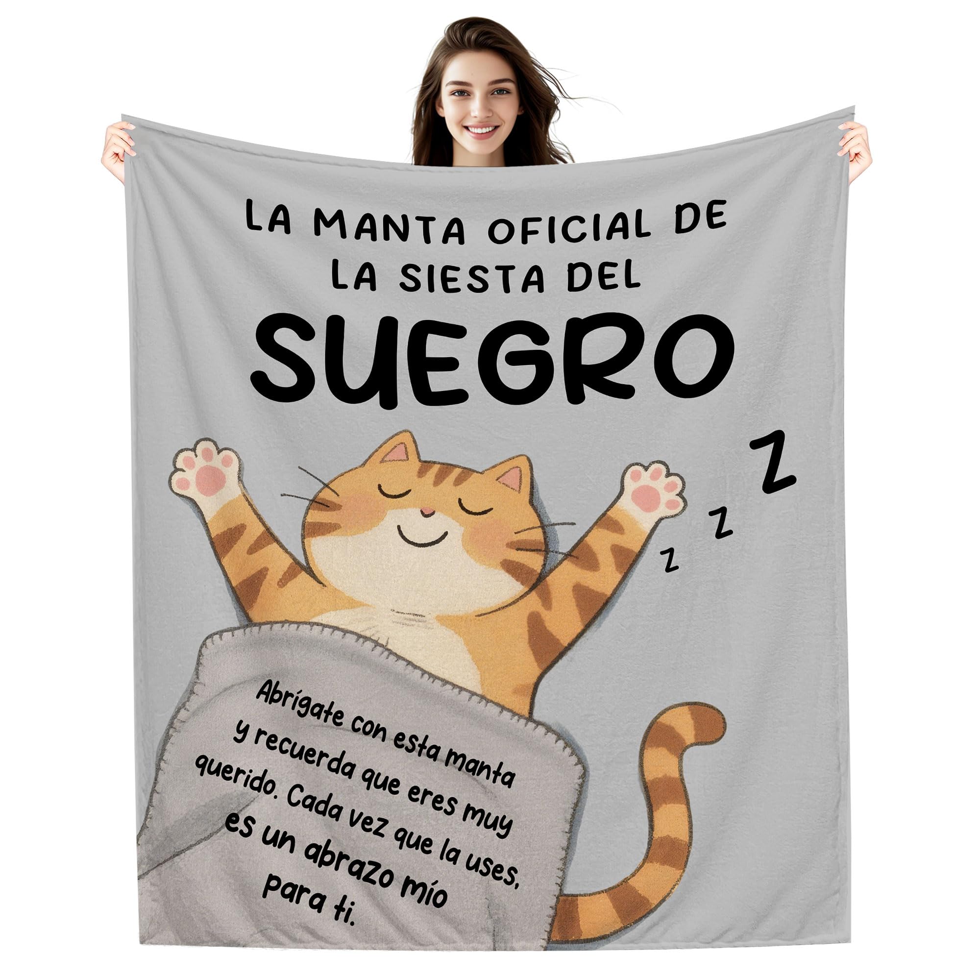 Amorea La Manta Oficial de la Siesta del Abuelo Manta para el Abuelo de Parte de su Nieta y su Nieto Cumpleaños Día del Padre Recuerdo — view 6