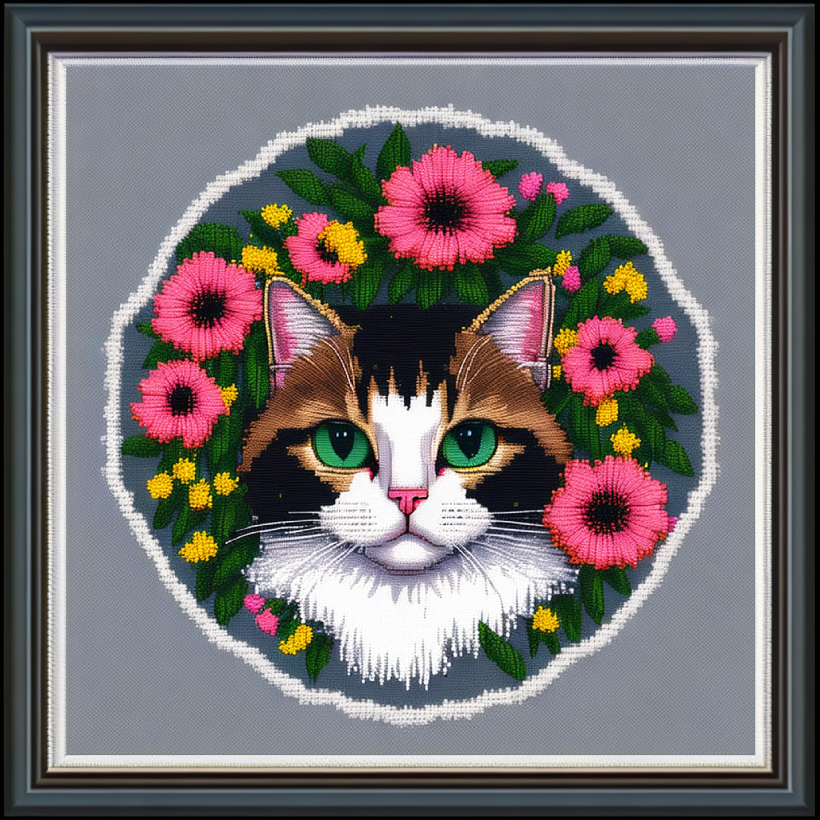 Kit Punto De Cruz Con Hilos Y Tela Kits De Punto De Cruz Para Adultos, Kits  De Punto De Cruz Con Estampado De Lobo De Hierba, 16 X 20 A 11 Quilates,, image size:1633x1633