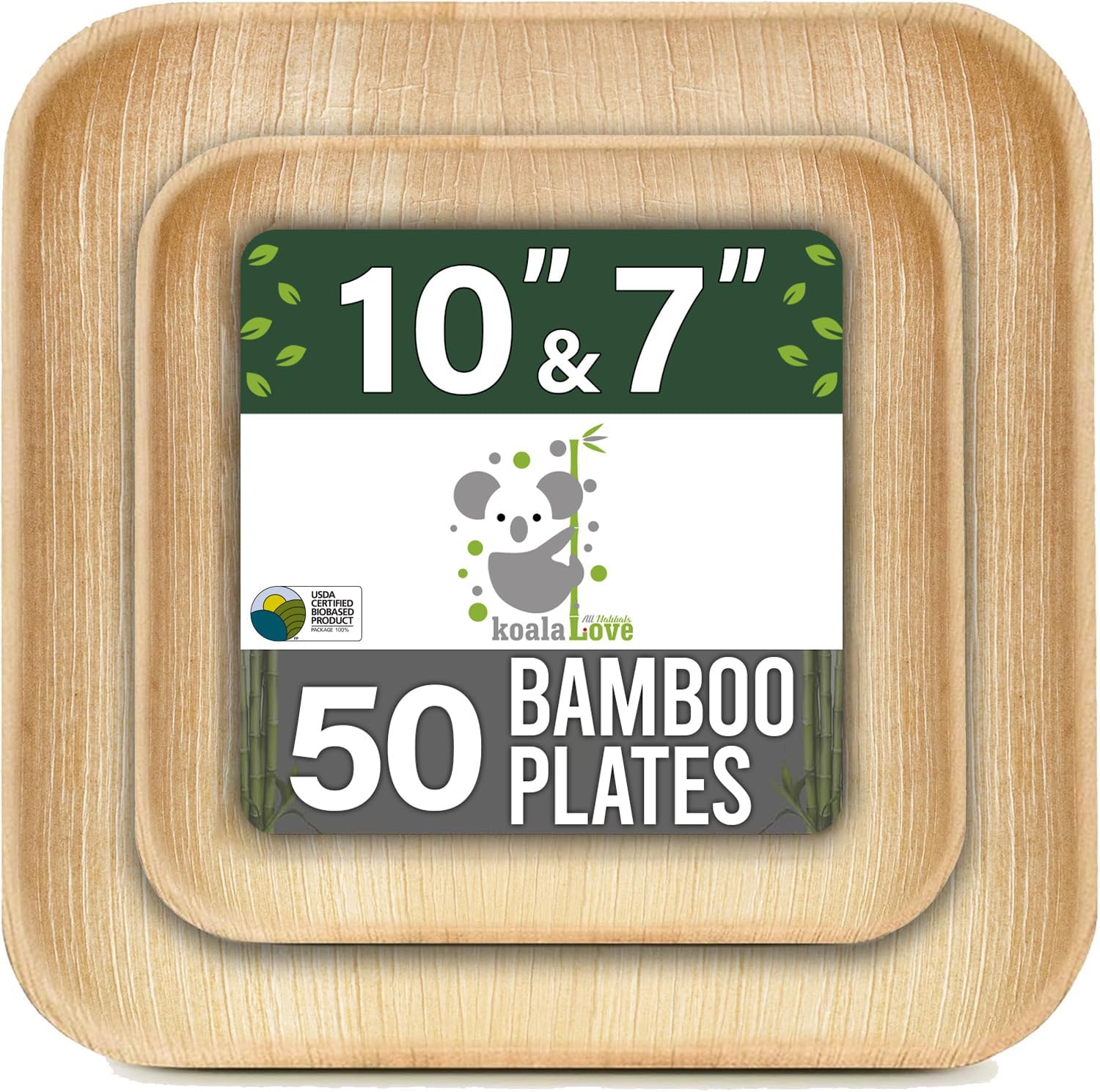 Palm Leaf Plates Bamboo Paper Disposable 4 Inch 200 Bulk Appetizer A
