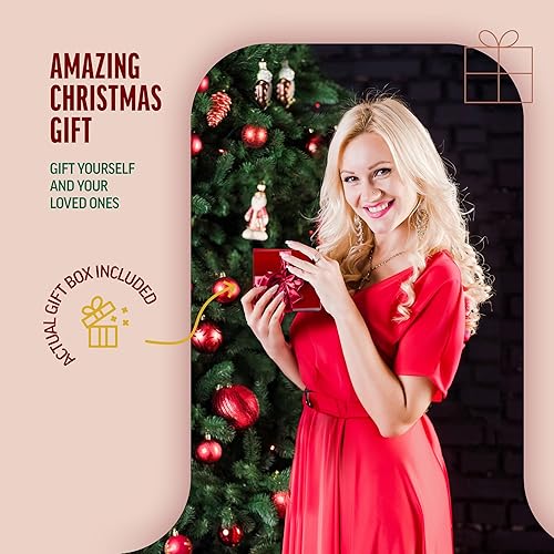 Miniatura 5 de Klikel Juego de 2 colgadores de calcetines de tren  Soporte de metal plateado brillante para calcetines de Navidad para chimenea  Resistente con