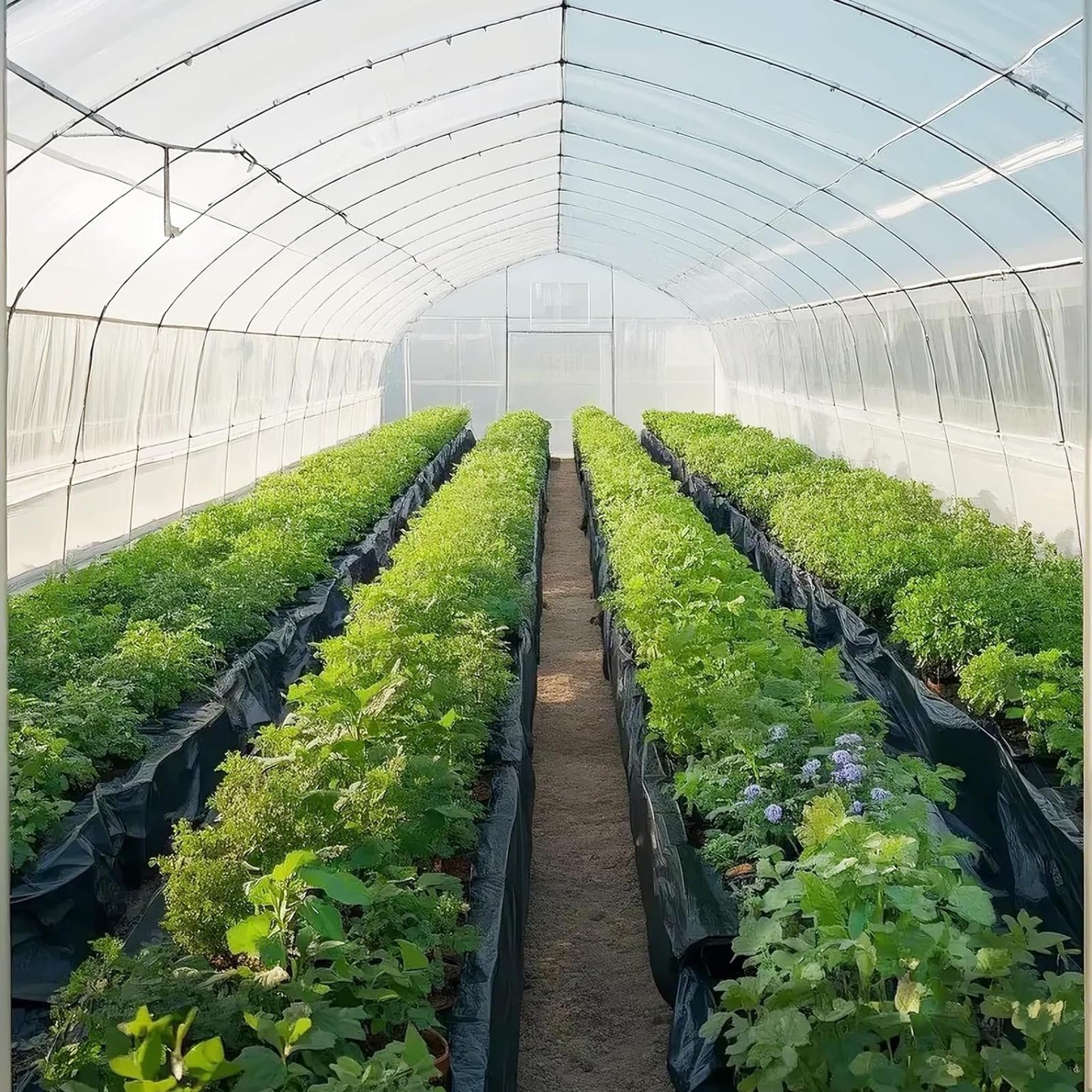 Rivestimento per stagno in PE rinforzato resistente per stagni all'aperto per pesci e anatre, aiuole rialzate e caratteristiche idriche resistenti impermeabili