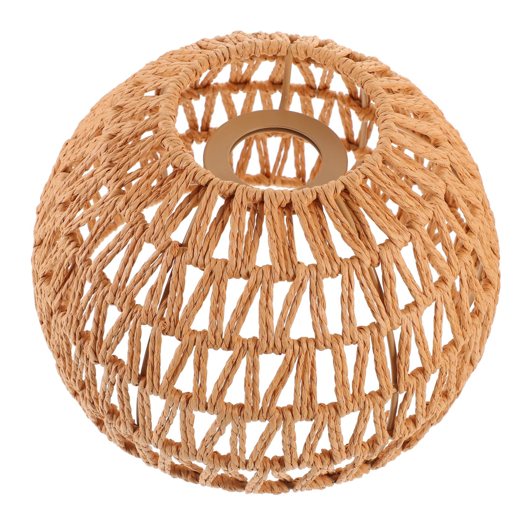Paper Rope Woven Lamp Shade for E27 Chandelier Ceiling Light