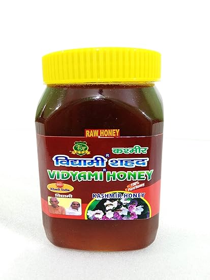 Vidyami 100% Organic Pure Wild Forest Natural KASHMIR Raw Honey Unprocessed Naturally Rich Active No Sugar Adulteration, Immunity Booster, 1Kg