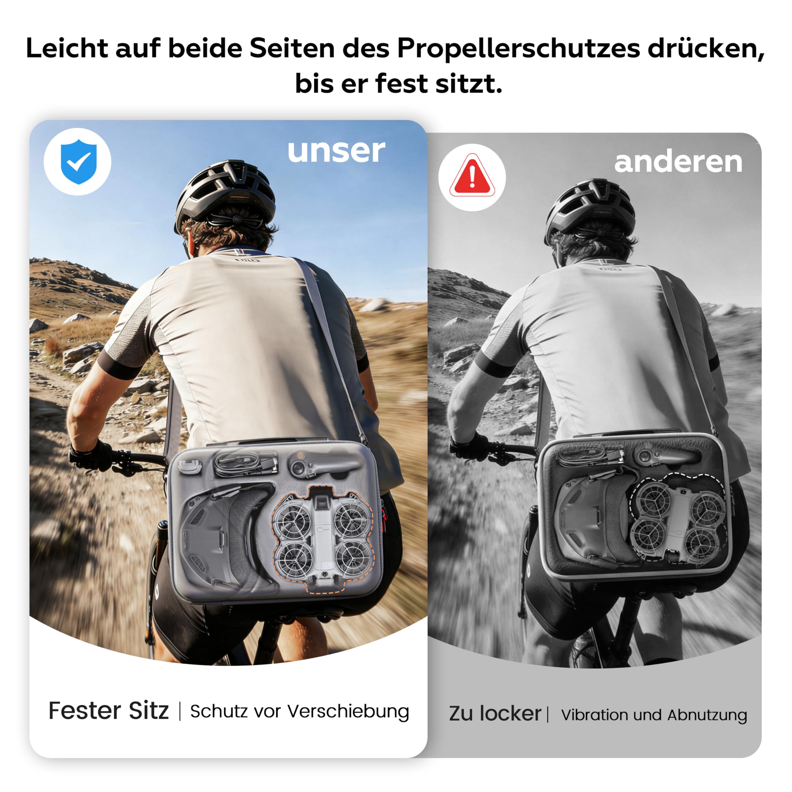 STARTRC Tasche für Neo 2 und Goggles N3 Zubehör, Tragbar PU Tragetasche für DJI Neo 2 Motion Fly More Combo für RC Motion 3, Goggles N3, Ladestation[Nur Tasche]