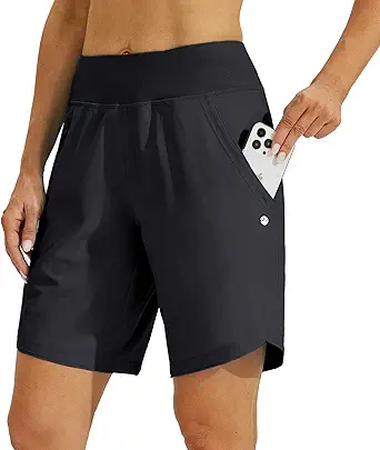 Willit Women's 5" Quick Dry Swim Board Shorts UPF 50+ High Waisted Trunks with Liner Pockets