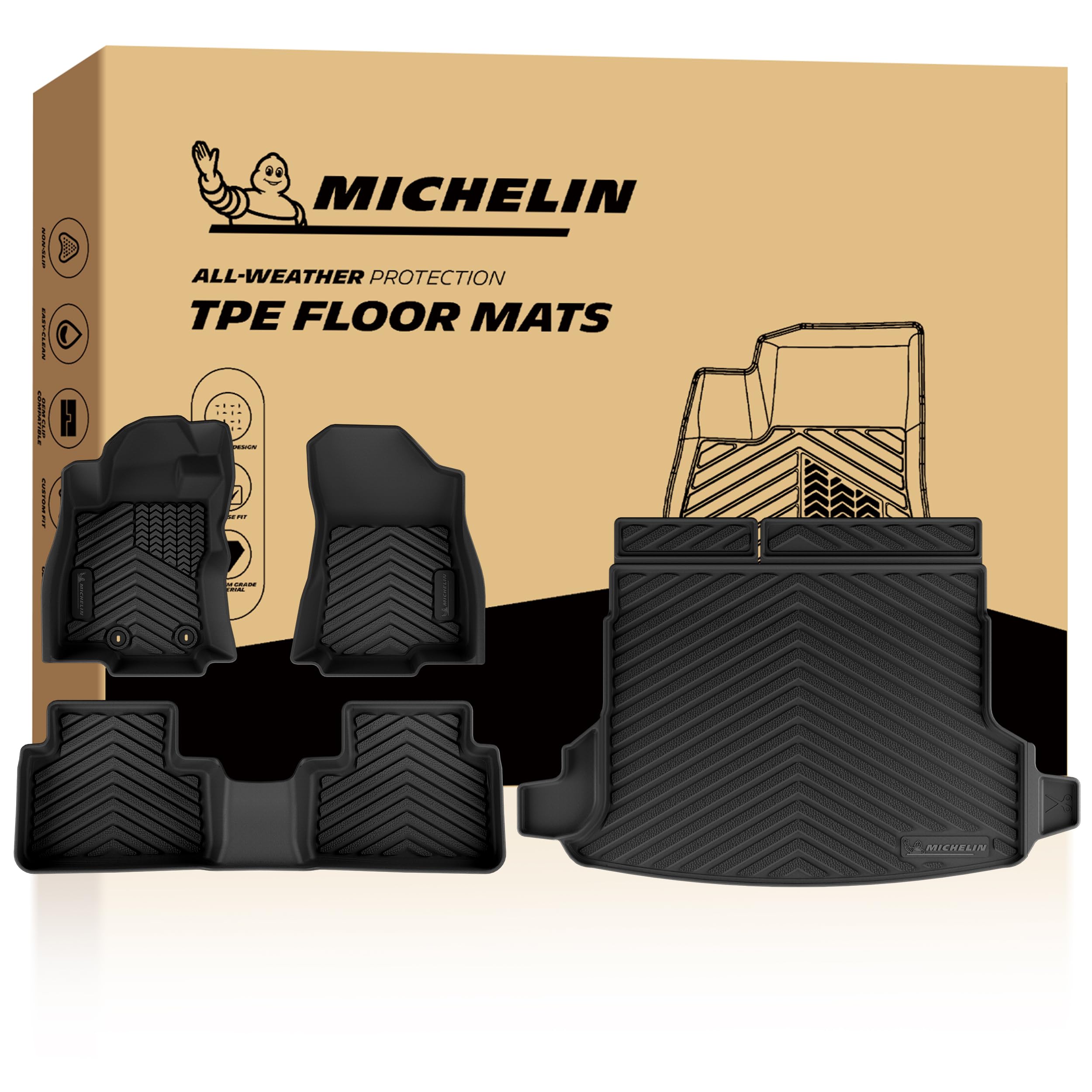 Michelin Vehicle Mats for 2025-2026 Subaru Forester Gas (4 Piece)