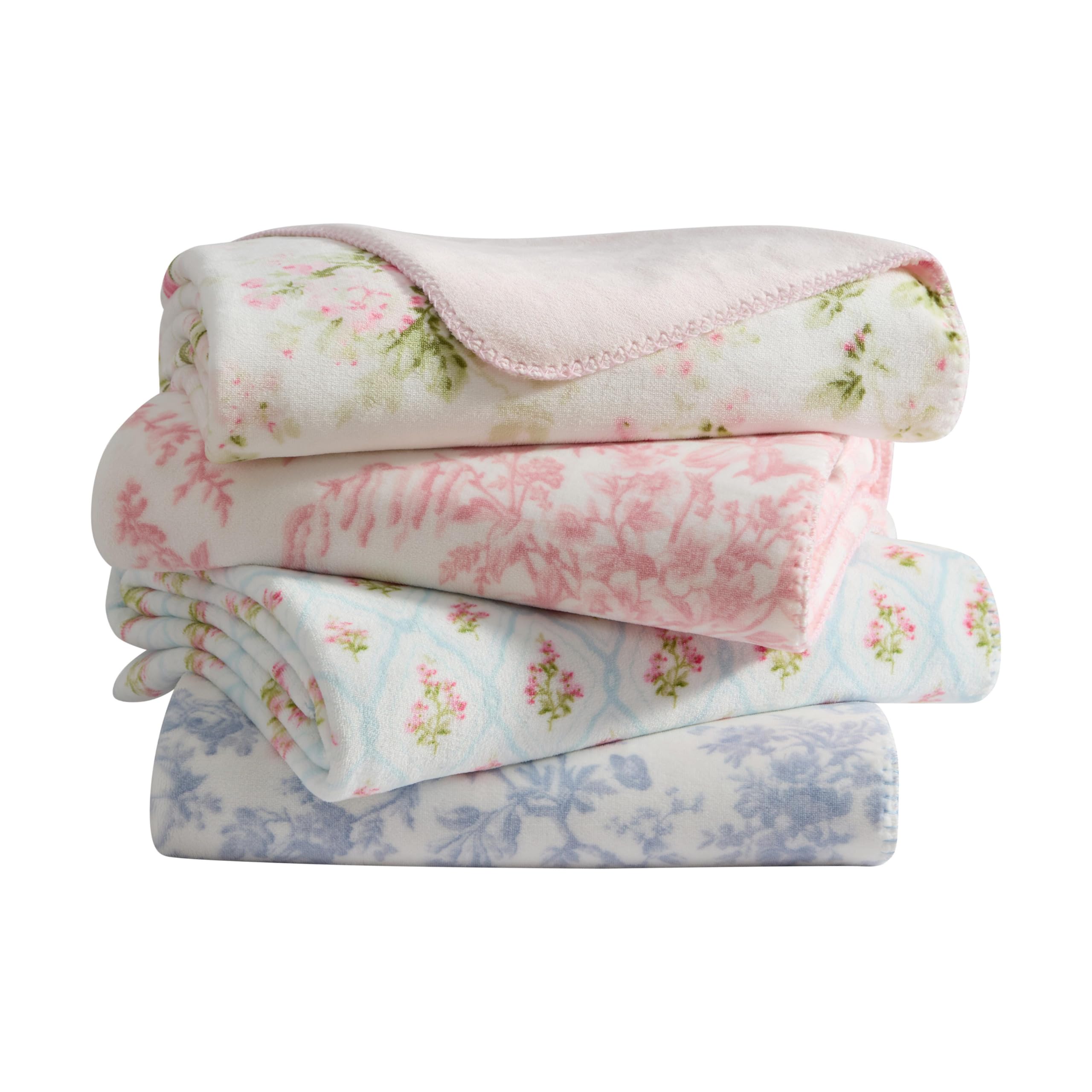 Amazon.co.jp: Laura Ashley - フラシ天スローブランケット、50x70