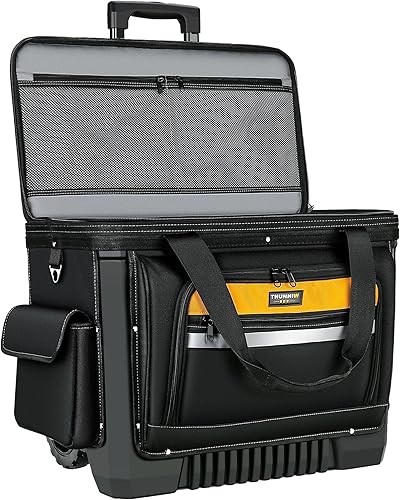 Bolsa de herramientas grande con ruedas grandes, caja de herramientas con rodillo impermeable, mochila de herramientas con ruedas grandes con