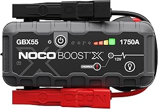 NOCO Boost X GBX55: 1750A UltraSafe Jump Starter – 12V Lithium Battery Booster Pack, Portable Jump Box, Power Bank & Jumpe...