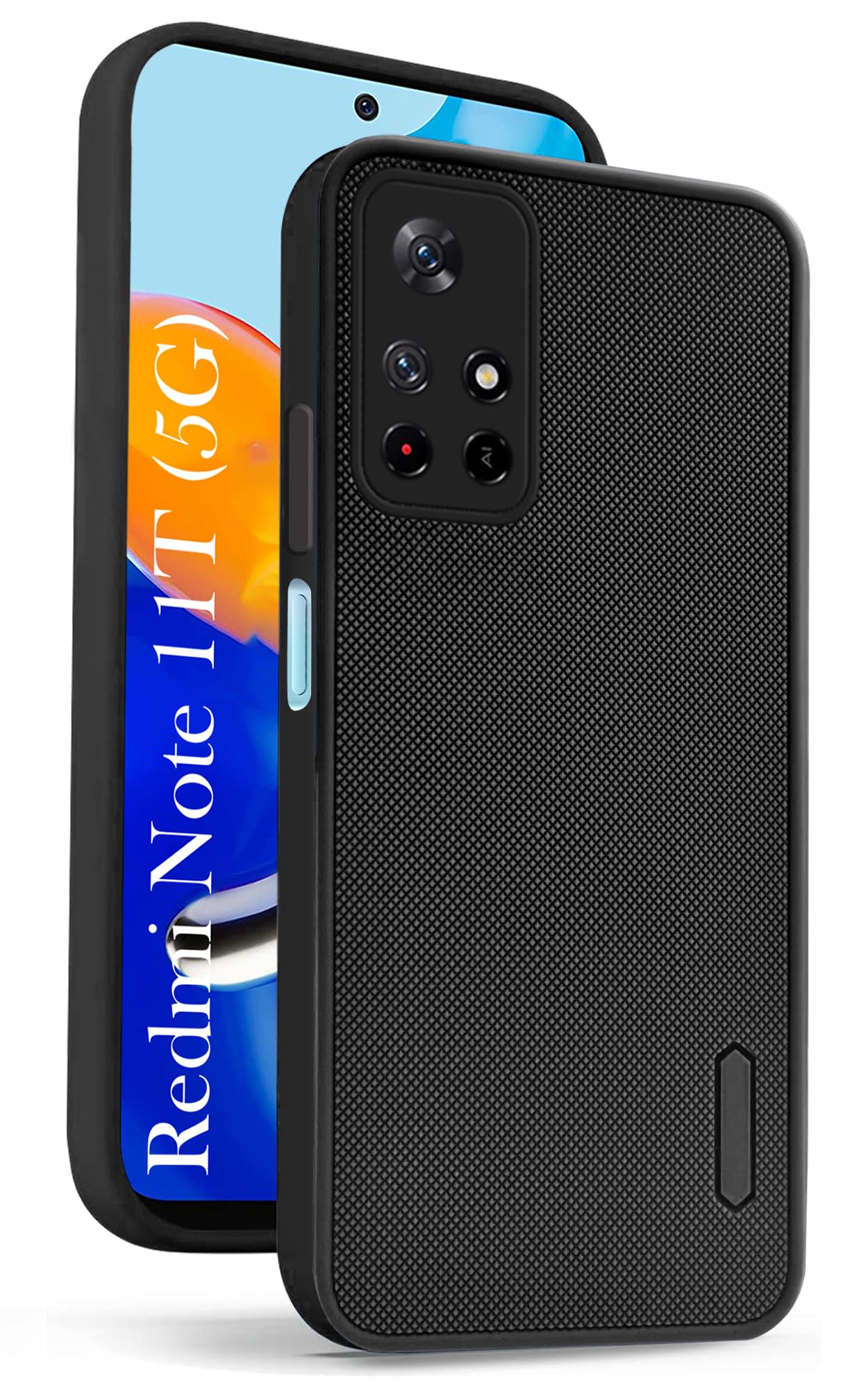 Jkobi Back Cover Case for Xiaomi Redmi Note 11T 5G (Textured Grip Design | Camera Protection | Slim and Light Weight | Soft Touch and Feel | Black) (B0D11C56X6) Amazon Price History, Amazon Price Tracker