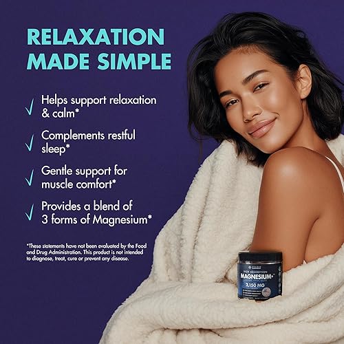 Miniatura 6 de Secret Element Gomitas de Glicinato de Magnesio 2150MG para Mujeres y Hombres, Glicinato de Magnesio de Alta Absorción, Citrato, Malato, Sin Azúcar,