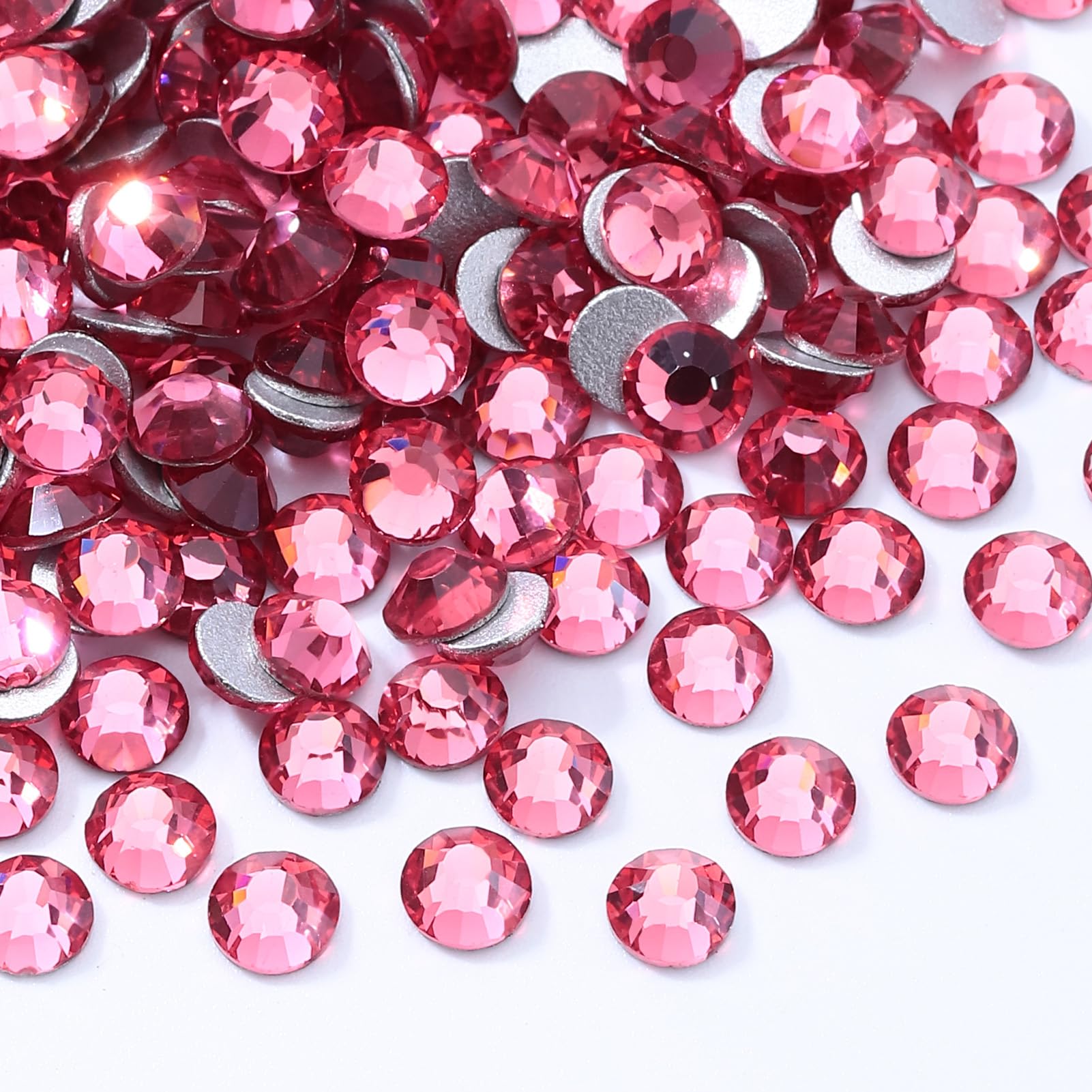 288PCS Rose SS34 Flatback Rhinestones(7.1-7.3mm)