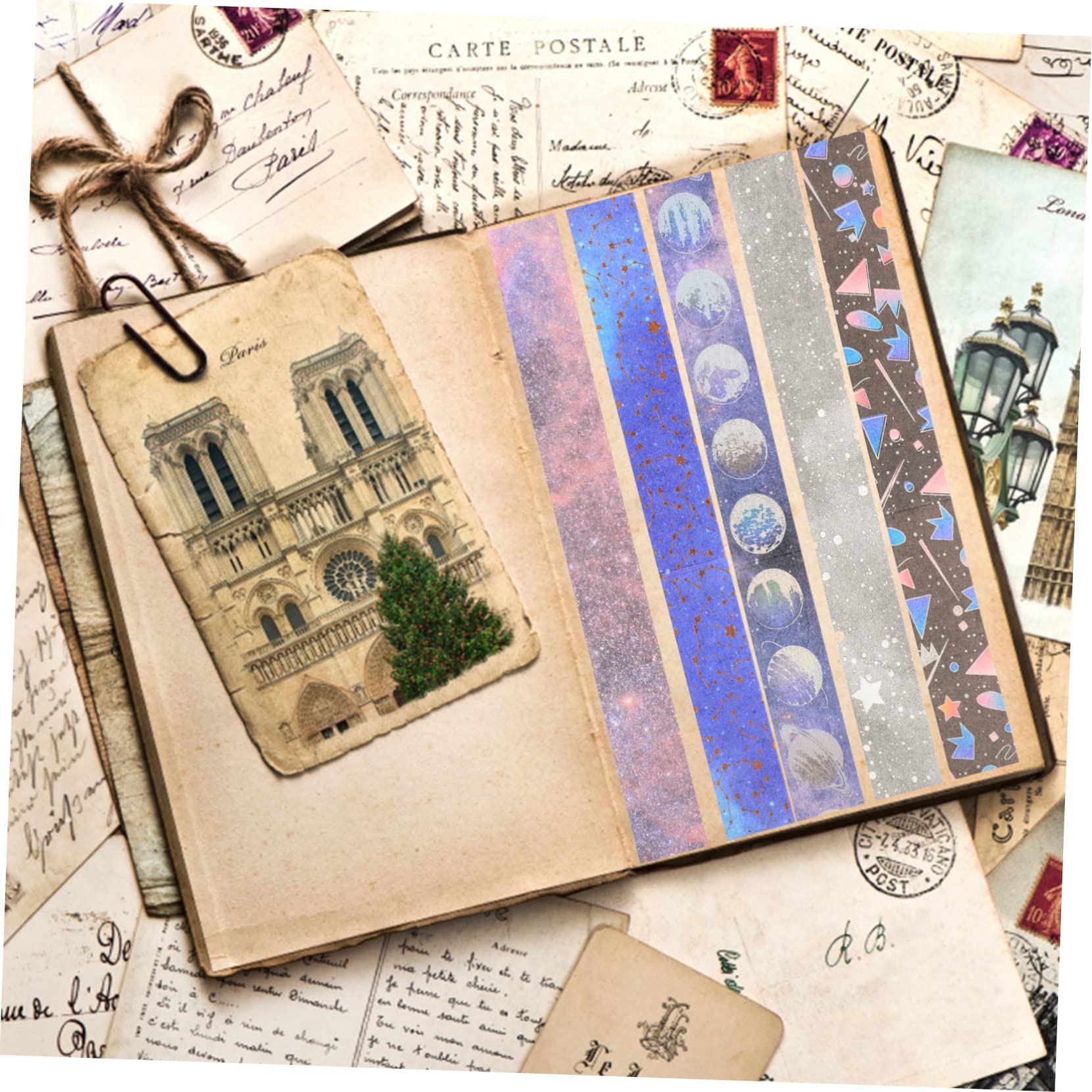EXCEART 57rollos Cintas Washi Decorativas para Manualidades y Diseño Espacial para Scrapbooking y Decoración De Fiestas