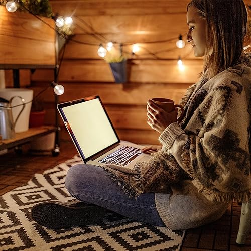 Miniatura 6 de CYLYT Paquete de 25 bombillas de repuesto G40, bombillas incandescentes transparentes de 5 W para cadena de luces al aire libre (E12  C7 con base de