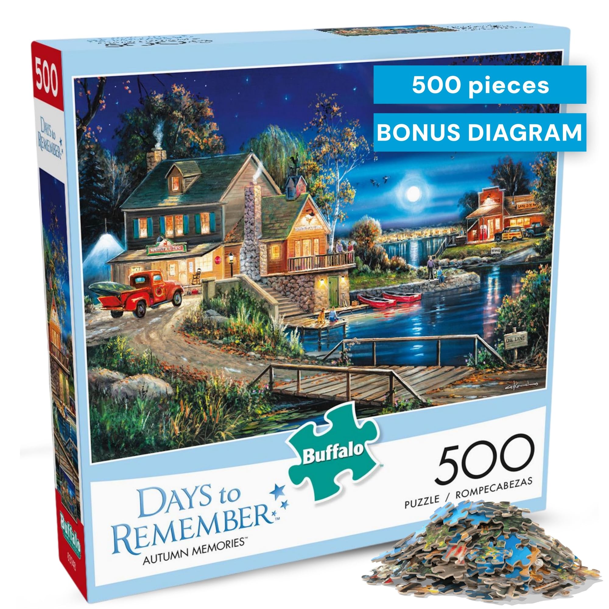 Days to Remember - Autumn Memories - 500 Piece Jigsaw Puzzle For Adults - Challenging Puzzle Perfect for Game Nights - 500 Piece Finished Size Is 21.25 x 15.00