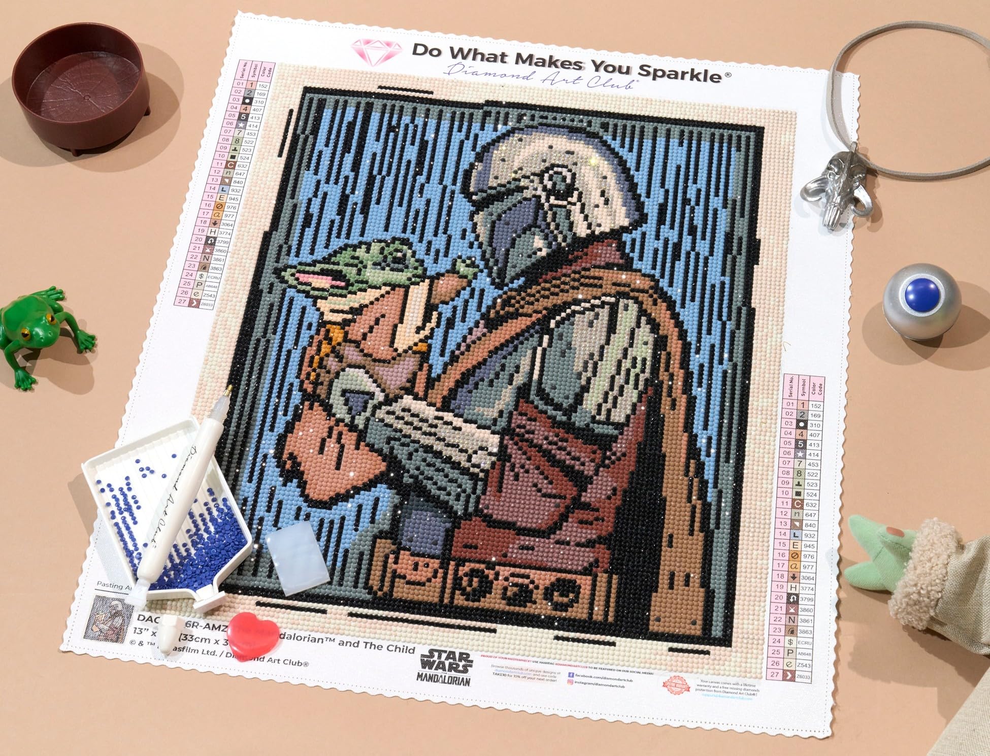 Amazon.co.jp: DIAMOND ART CLUB マンダロリアンと子供ダイヤモンド