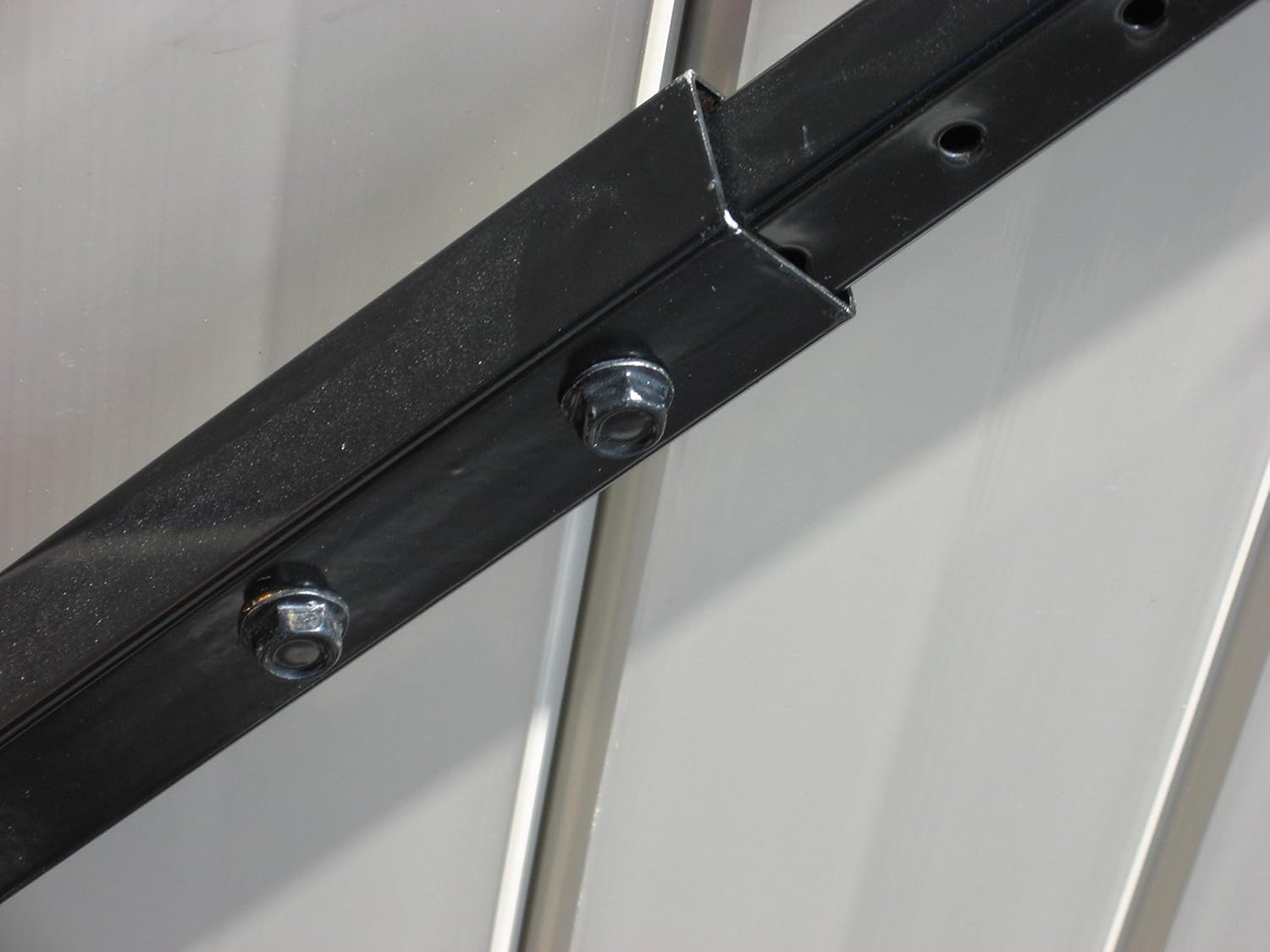 Black Steel Adjustable Gate Brace Kit For Vinyl and Wood | Includes Fasteners | NW6132-BK