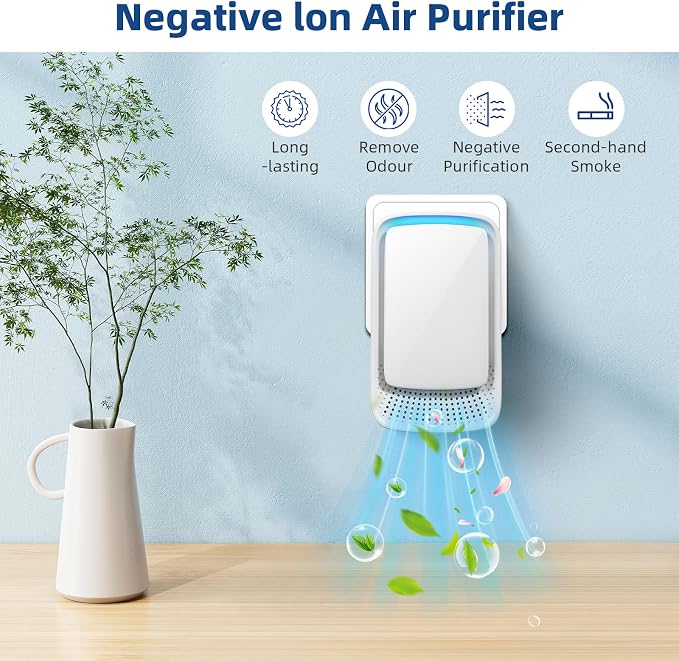Purificadores de Aire para Hogar 4 Pack - Ionizadores negativos en enchufe para espacios pequeños miniatura 7