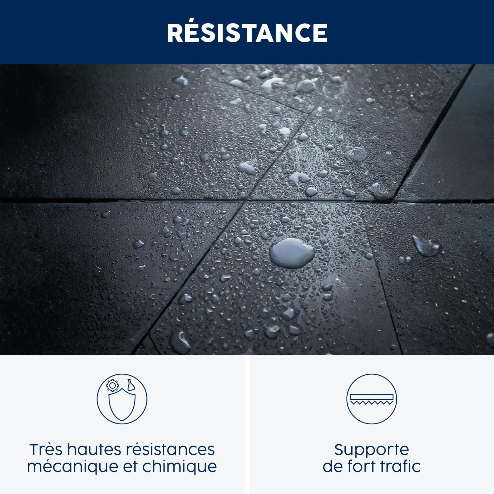 MATPRO - Mortier Époxy Réparation Rapide Trafic - Sans Solvant ni Retrait - Réparation Sols Béton Escaliers - Antidérapant et Imperméable - Jaune Sable - 5Kg