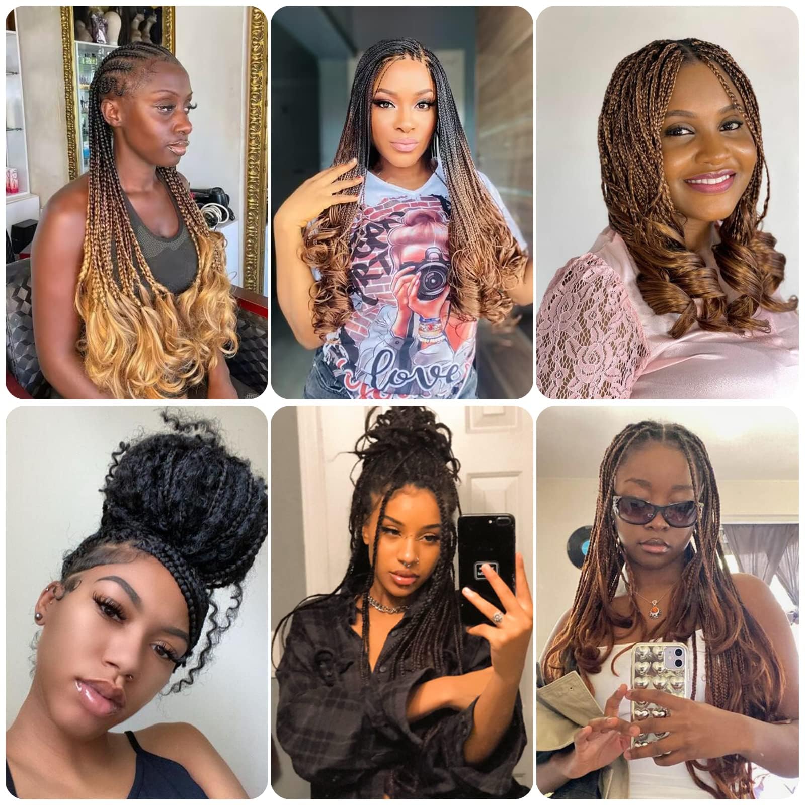 8 Packs 12 Inch French Curly Braiding Hair Loose Wave Spiral Curly Crochet Hair for Black Women Pre Stretched Braiding Hair with Curly Ends 12 Inch - Image 3