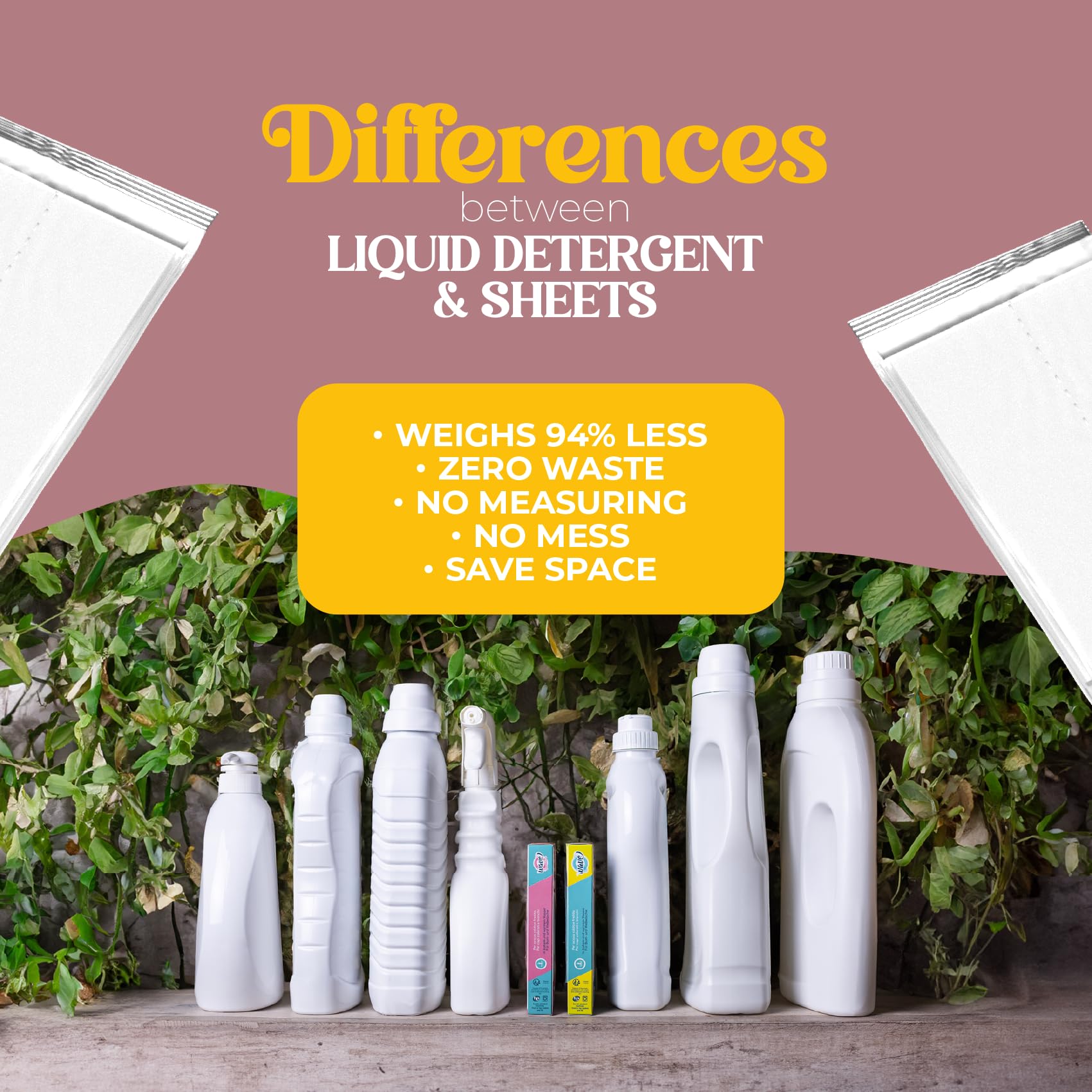 Wave Washing Sensitive - środek do czyszczenia arkuszy - 100% PLASTIC ZA DARMO - 32 pranie - Made in Italy - Ekologiczny - Biodegradowalny