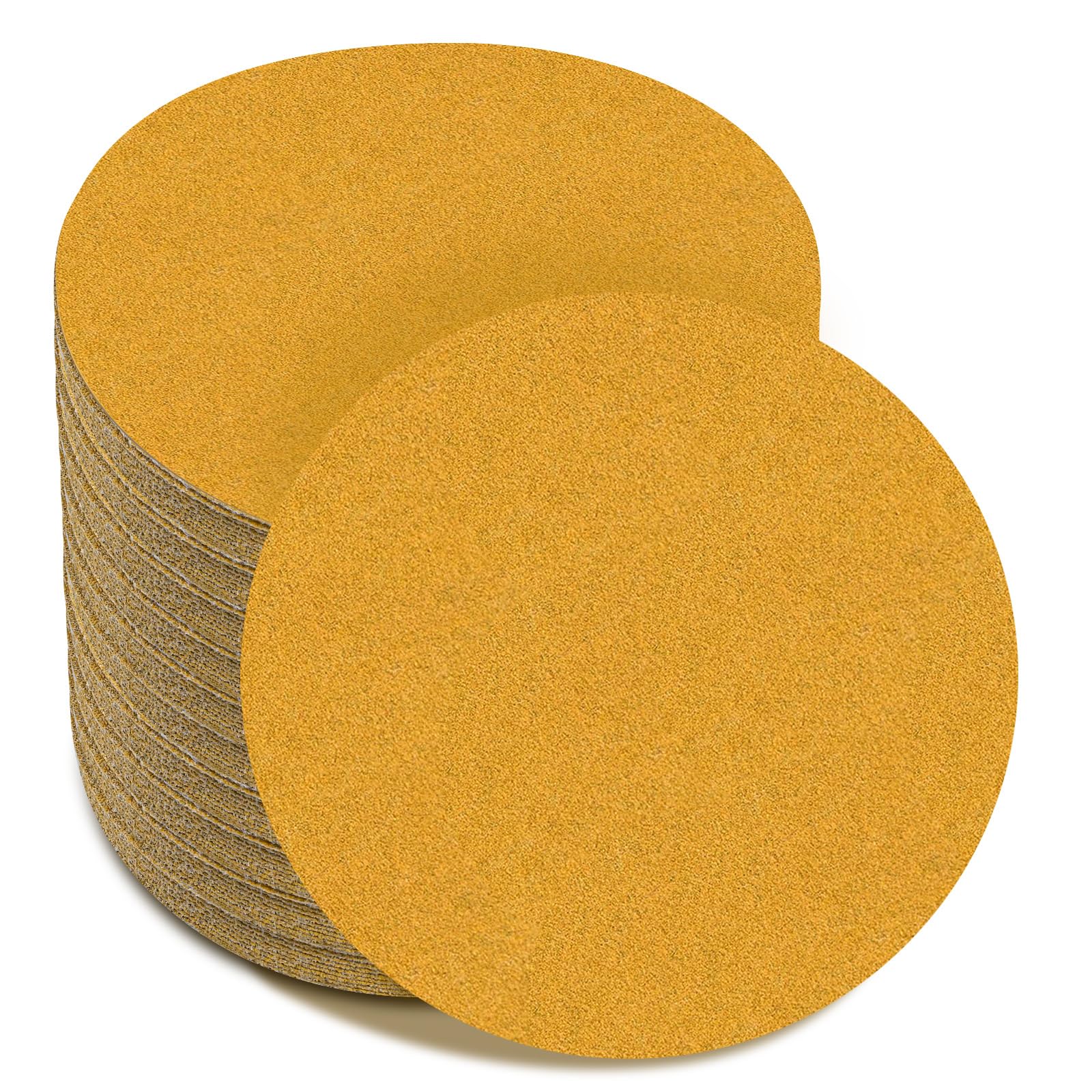 SSIIXX Disco de lija orbital aleatorio para automoción y carpintería de 6 pulgadas, 100 unidades