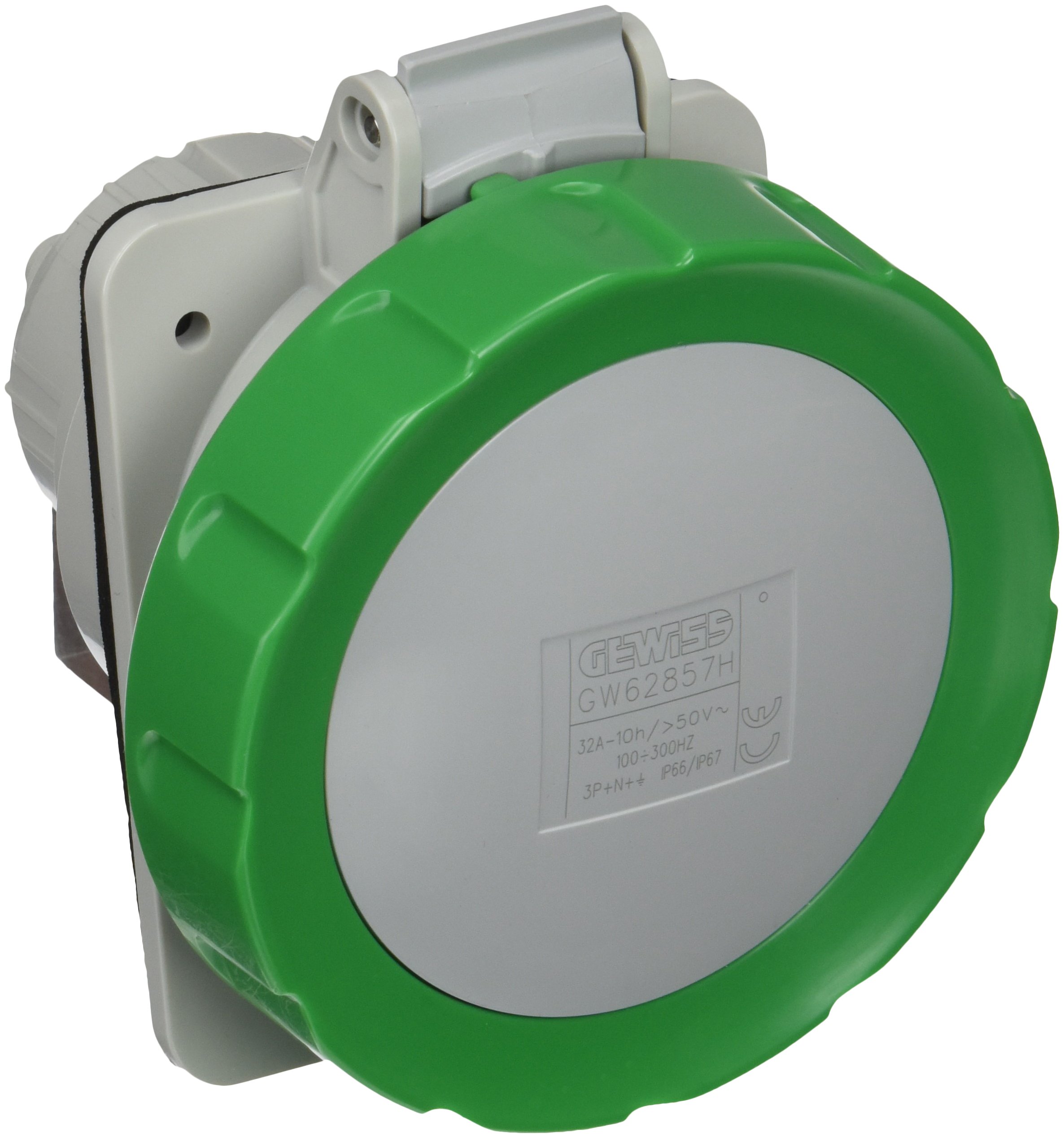 Base inclinée 10° Gewiss HP 3P+N+T 32A 50V IP67 pour raccordement fixe