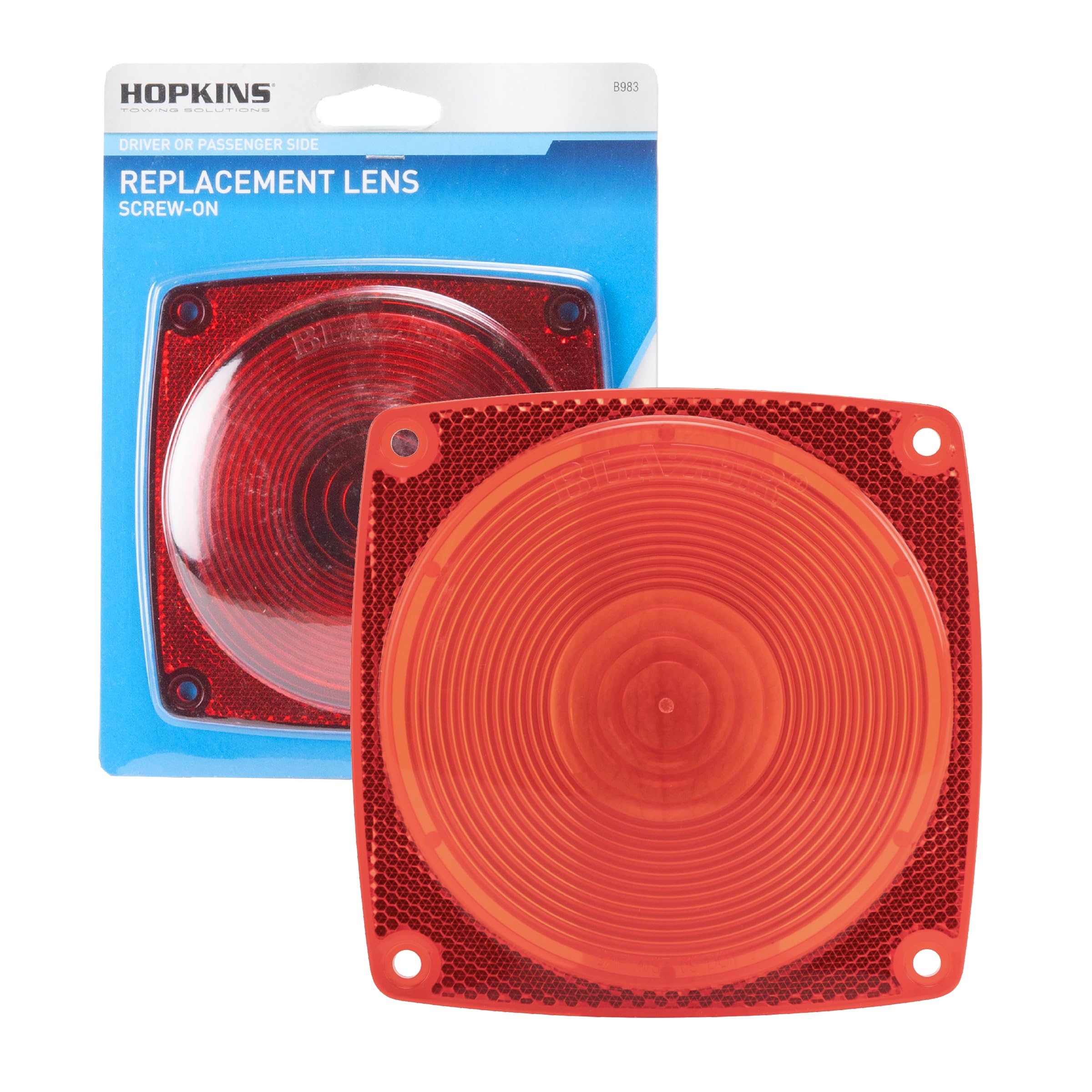 Blazer International B983 Stop / Tail / Turn Light Replacement Lens , Red