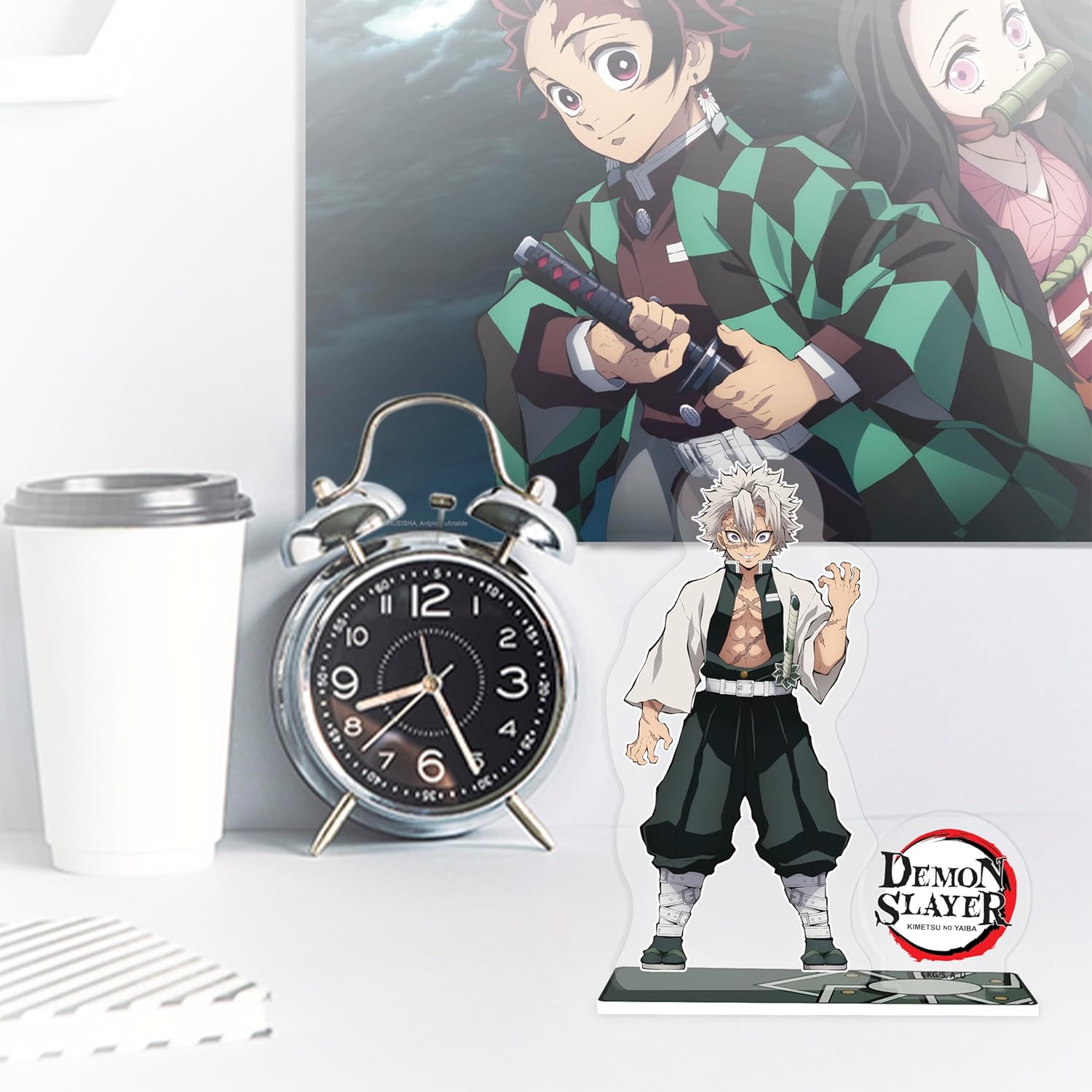 ABYSTYLE Demon Slayer Kimetsu no Yaiba Sanemi Shinazugawa 4" Acryl® Acrylic Stand Model Figure Anime Manga Desktop Accessories Merch Gift