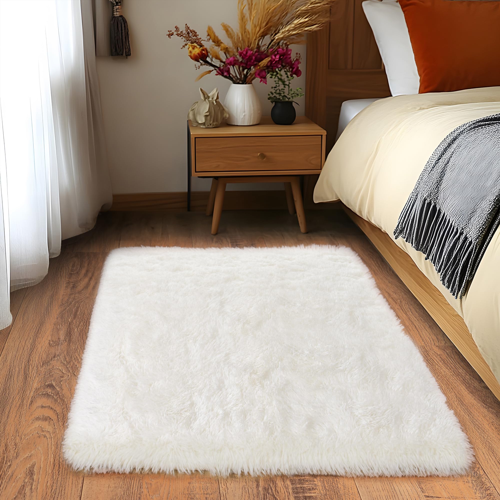 Amazon.com: Quntue Small Area Rug, 2x3 Rug for Bedroom Shaggy Throw ...