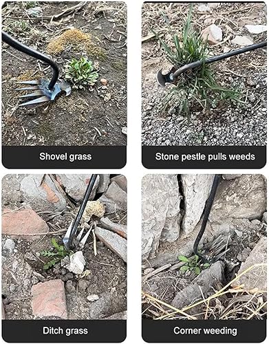 Miniatura 5 de Herramienta extractora de malezas con mango largo, desbrozadora manual manual, herramienta de deshierbe de desarraigo de raíces, herramienta de