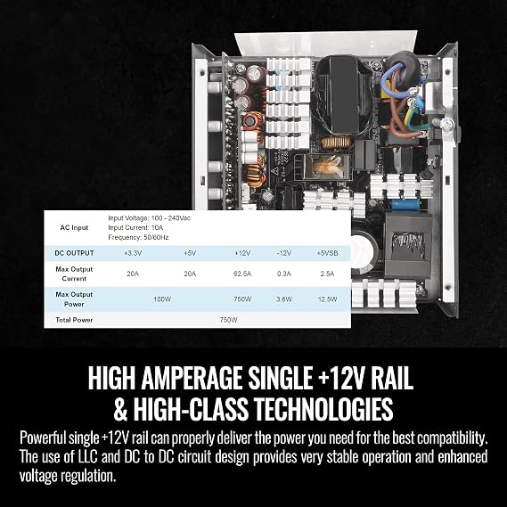 Thermaltake Toughpower PF3 ATX 3.0 750W 80+ Platinum Full Modular SLI/Crossfire Ready Power Supply; PCIe 5.0 12VHPWR Connector Included; ; PS-TPD-0750FNFAPU-3