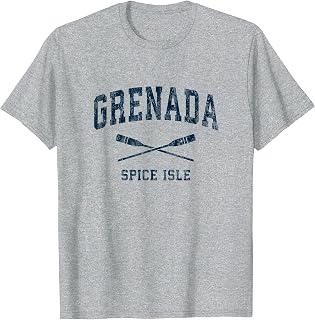 Grenada Vintage Nautical Paddles Sports Oars T-Shirt