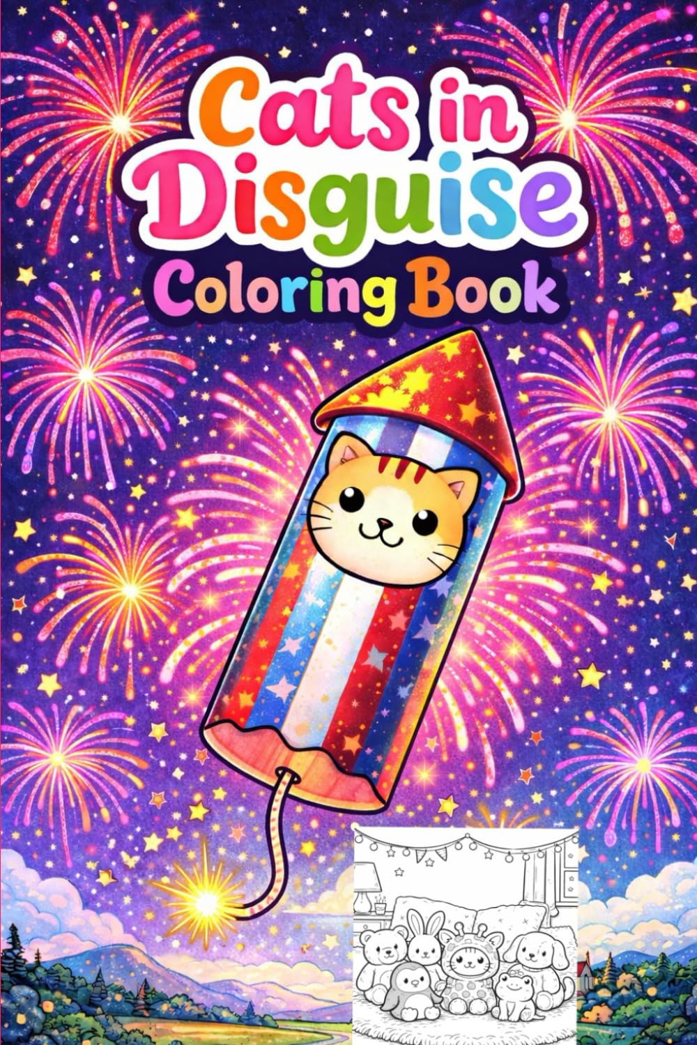 Cats in disguise coloring book
