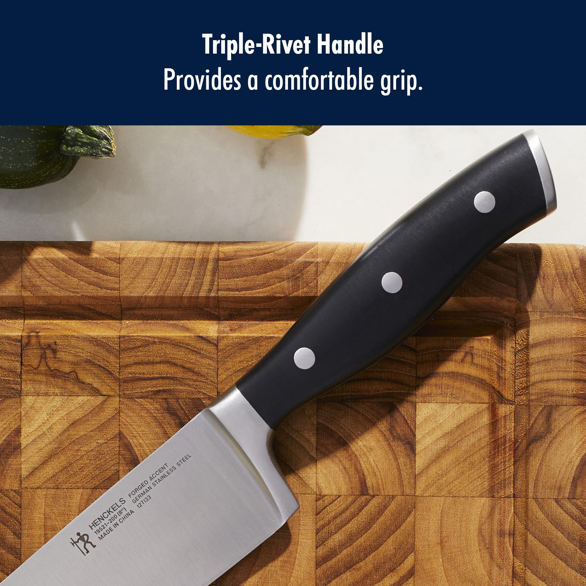HENCKELS Forged Accent Razor-Sharp 8-inch Chef's Knife, Black, German Engineered Informed by 100+ Years of Mastery — Amazon image 9