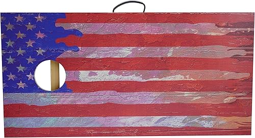 Miniatura 5 de Cornhole Boards Set Regulation Size - 4'x2' Premium Solid Wood Corn Hole Toss Game with 8 Bean Bags,Velcro Design Portable Scratch Resistant Bag