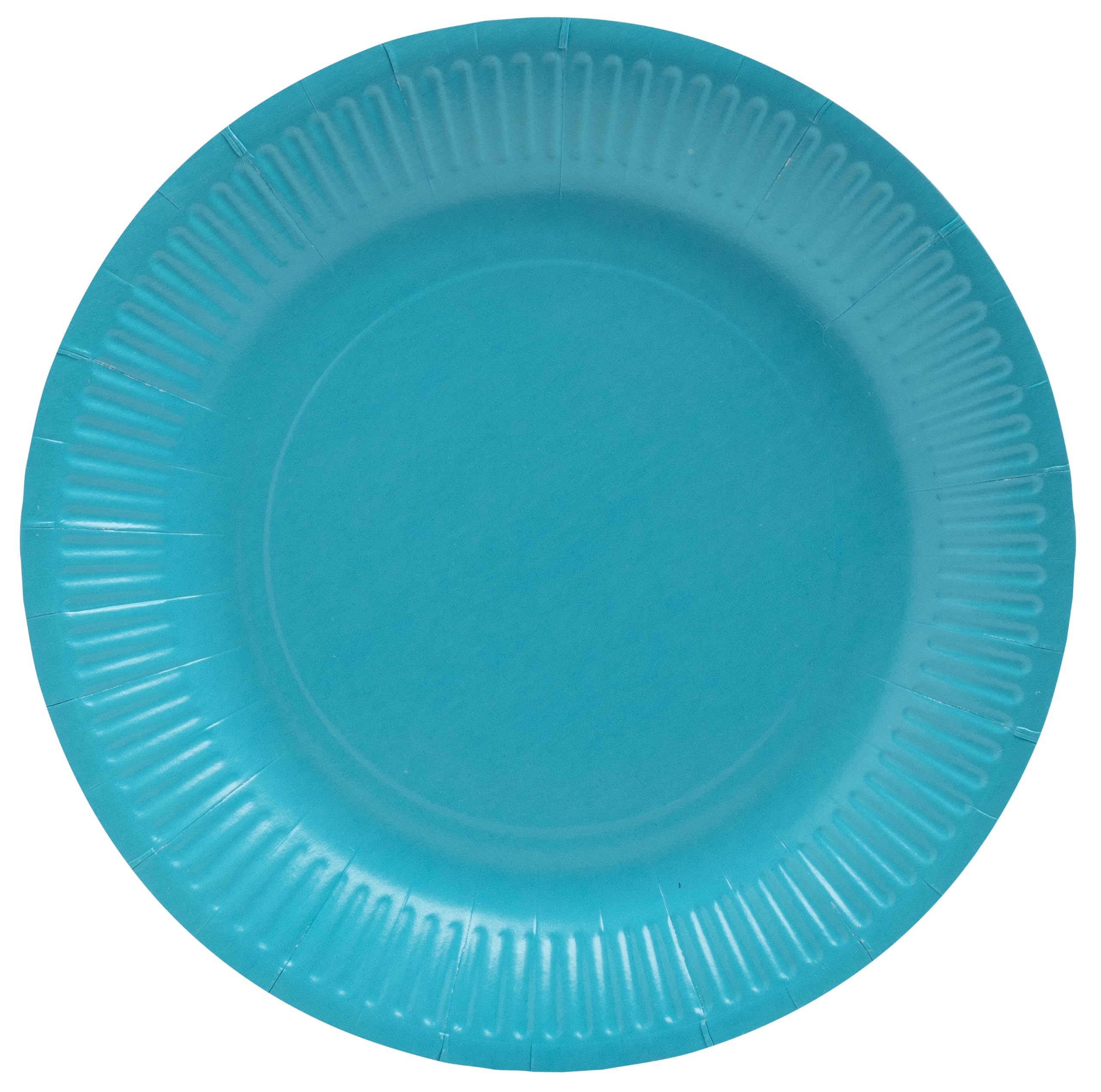 WHEN 21 Pro Tablecloth 79216i 20 Plates Diameter 23 cm Cardboard Turquoise