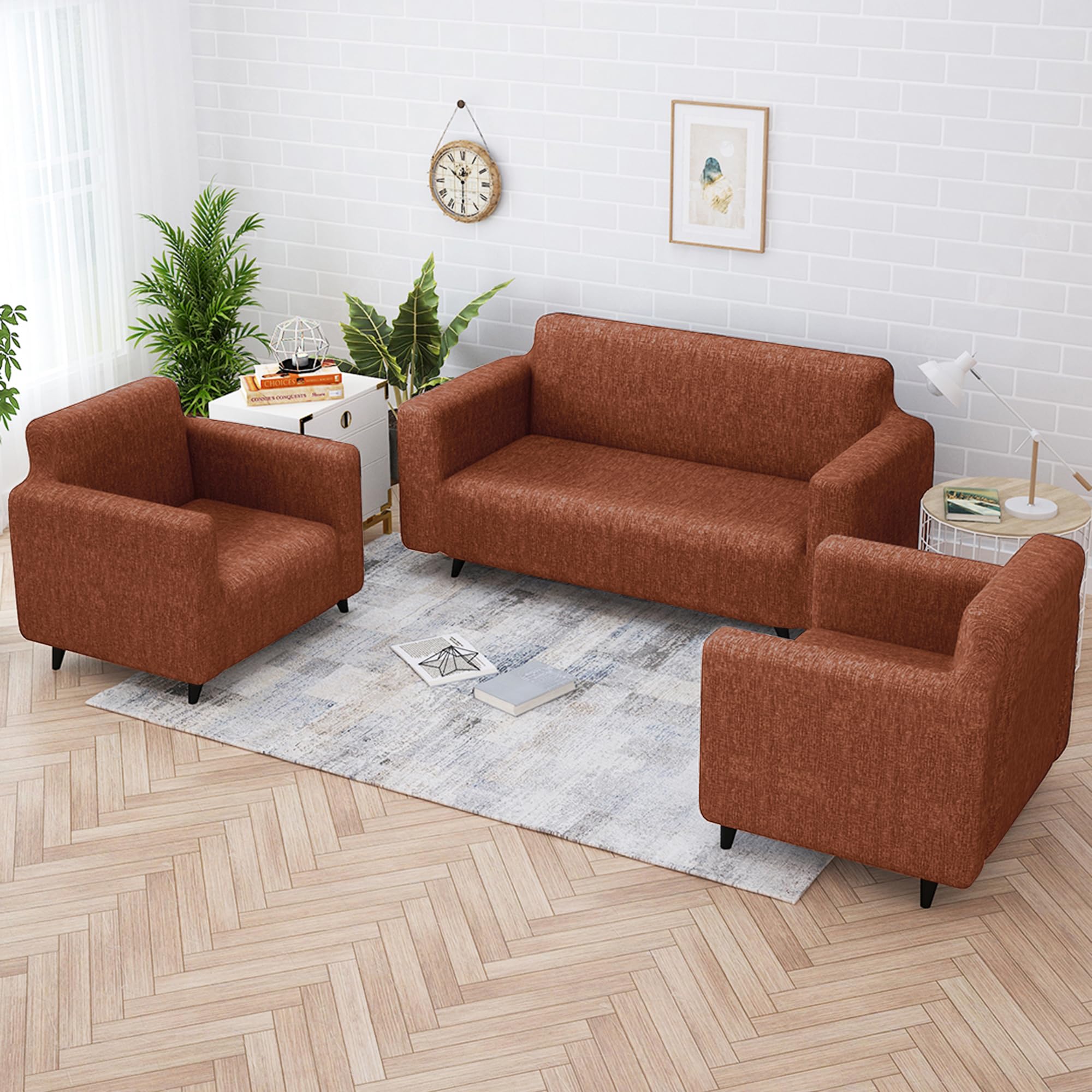 5 Seater Sofa Cover - Stretchable & Stylish -14