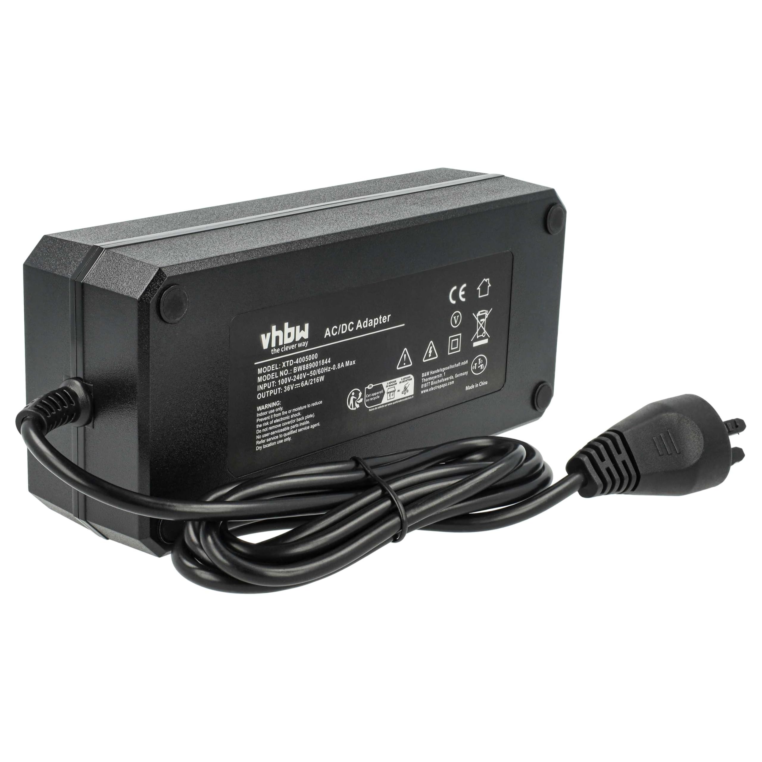 vhbw Cargador Compatible con Bosch Classic+ Line Bicicletas eléctricas | Para baterías