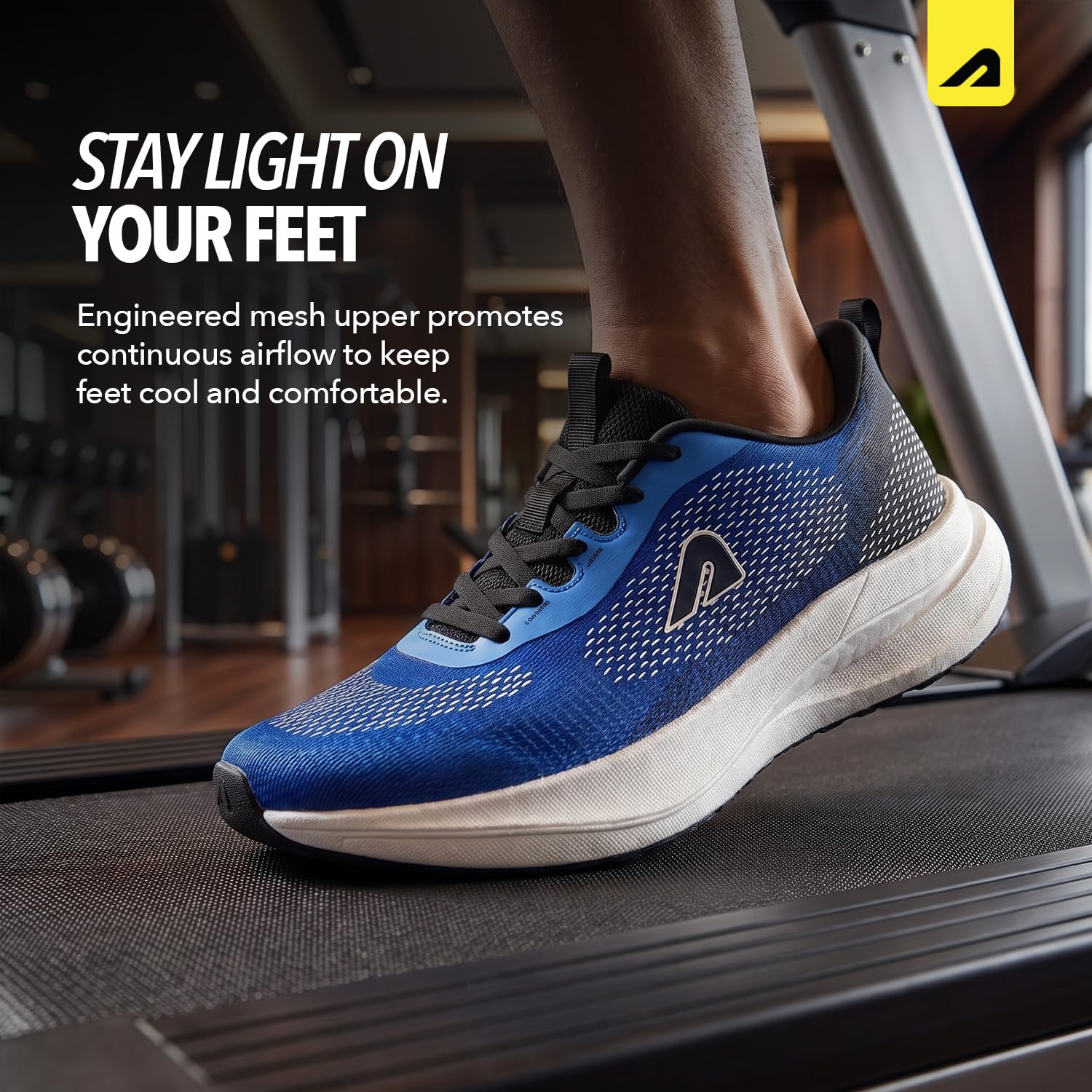 Boldfit Scarpe da corsa da uomo, scarpe sportive da uomo, antiscivolo, con suola morbida, presa extra, scarpe da corsa, jogging, scarpe da ginnastica regolari per uomo, ragazzi e uomini, nero-bianco,