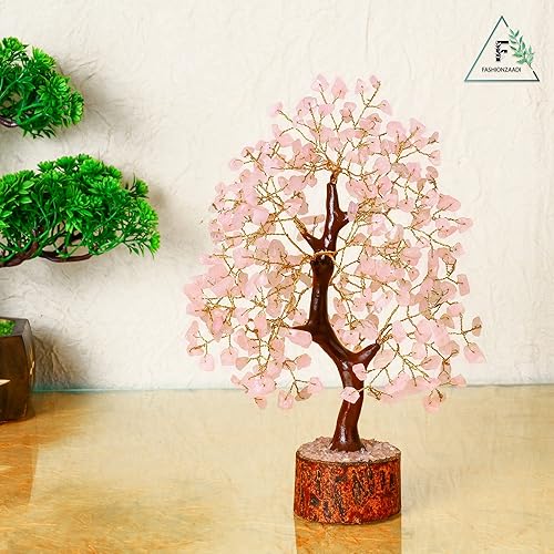 Miniatura 5 de Árbol de cuarzo rosa, árbol bonsái de cristal, piedra curativa, árbol de cristal para energía positiva, gemas de buena suerte, cristales de dinero,